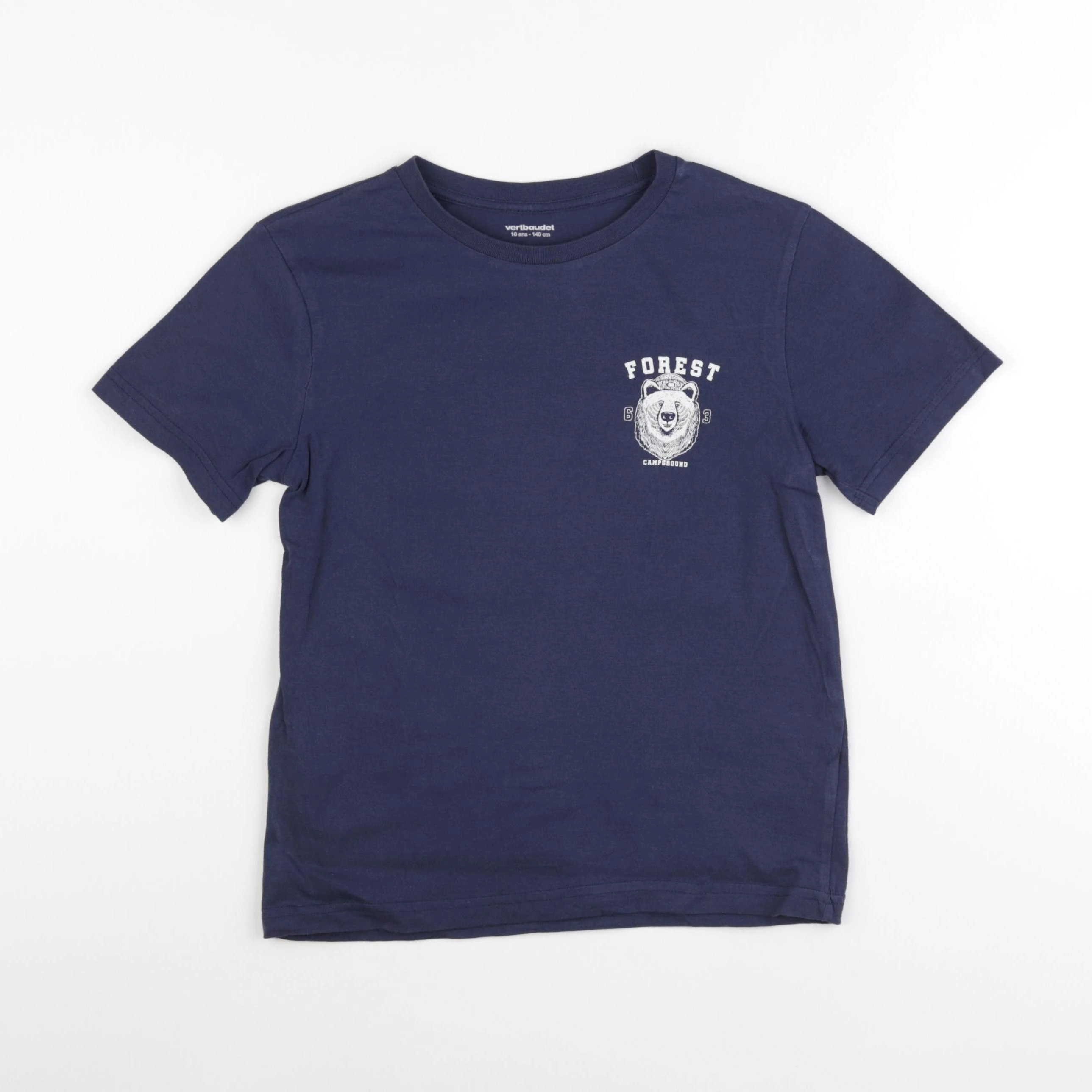 Vertbaudet - tee-shirt bleu - 10 ans