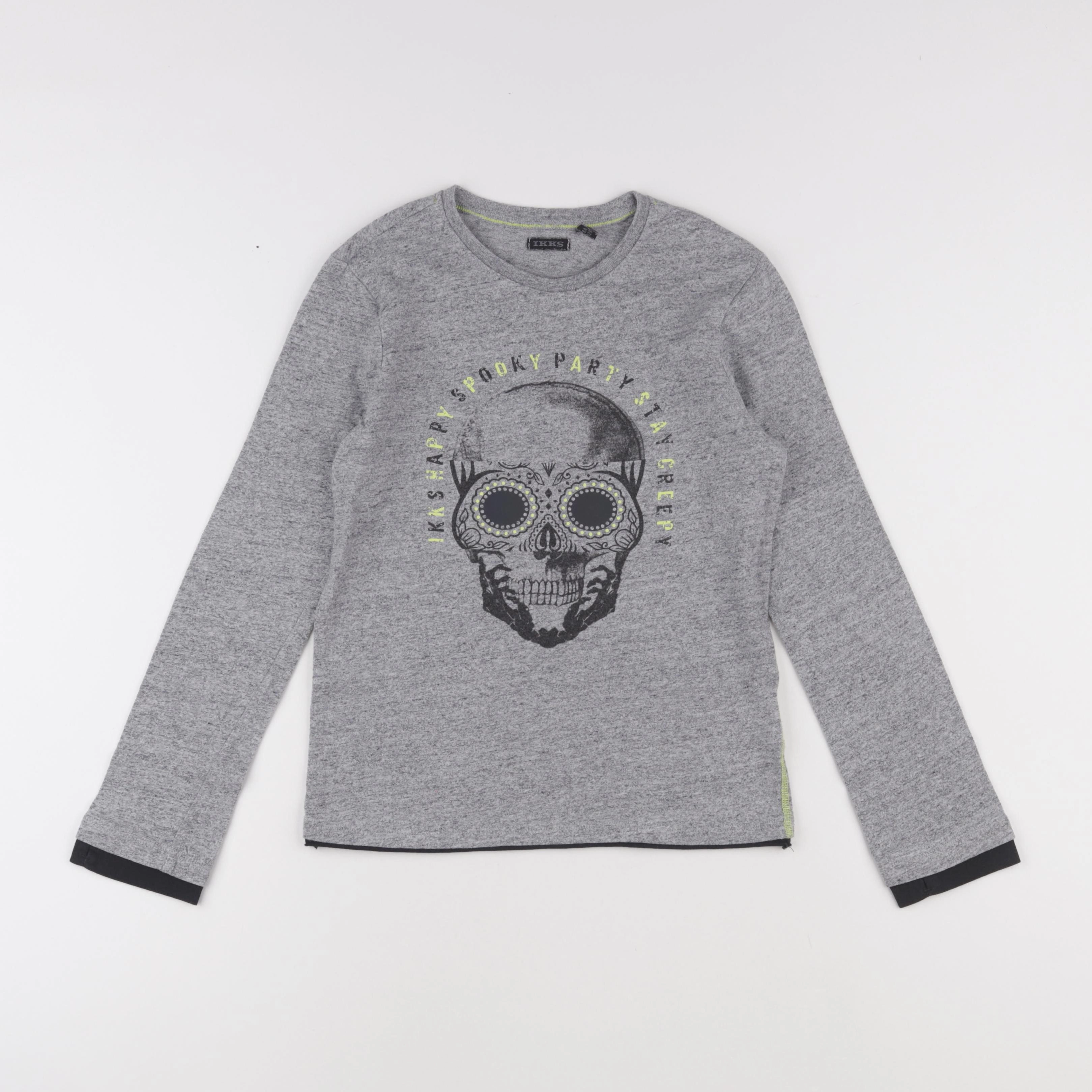 IKKS - tee-shirt gris - 8 ans