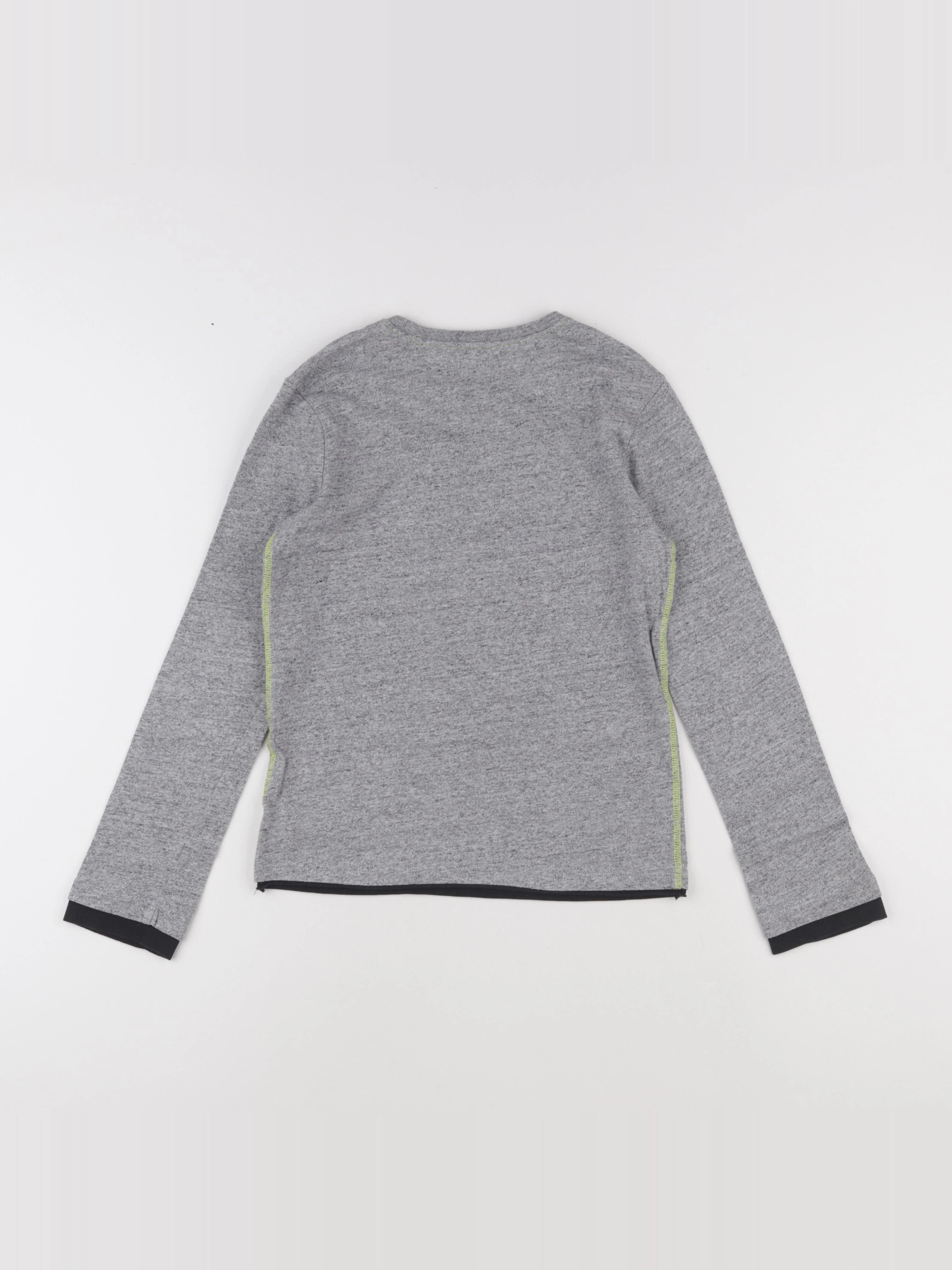 IKKS - tee-shirt gris - 8 ans