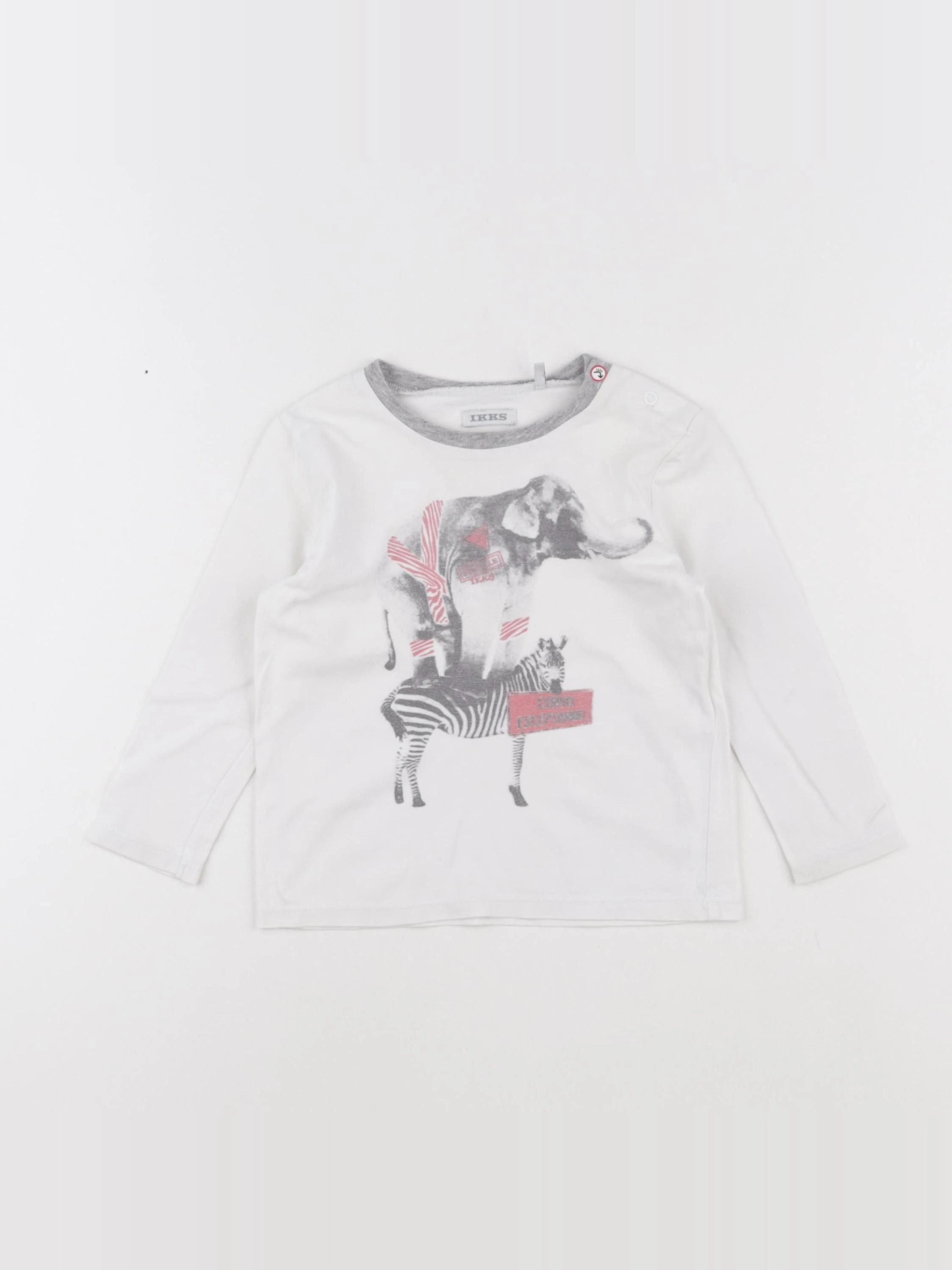 IKKS - tee-shirt blanc - 18 mois