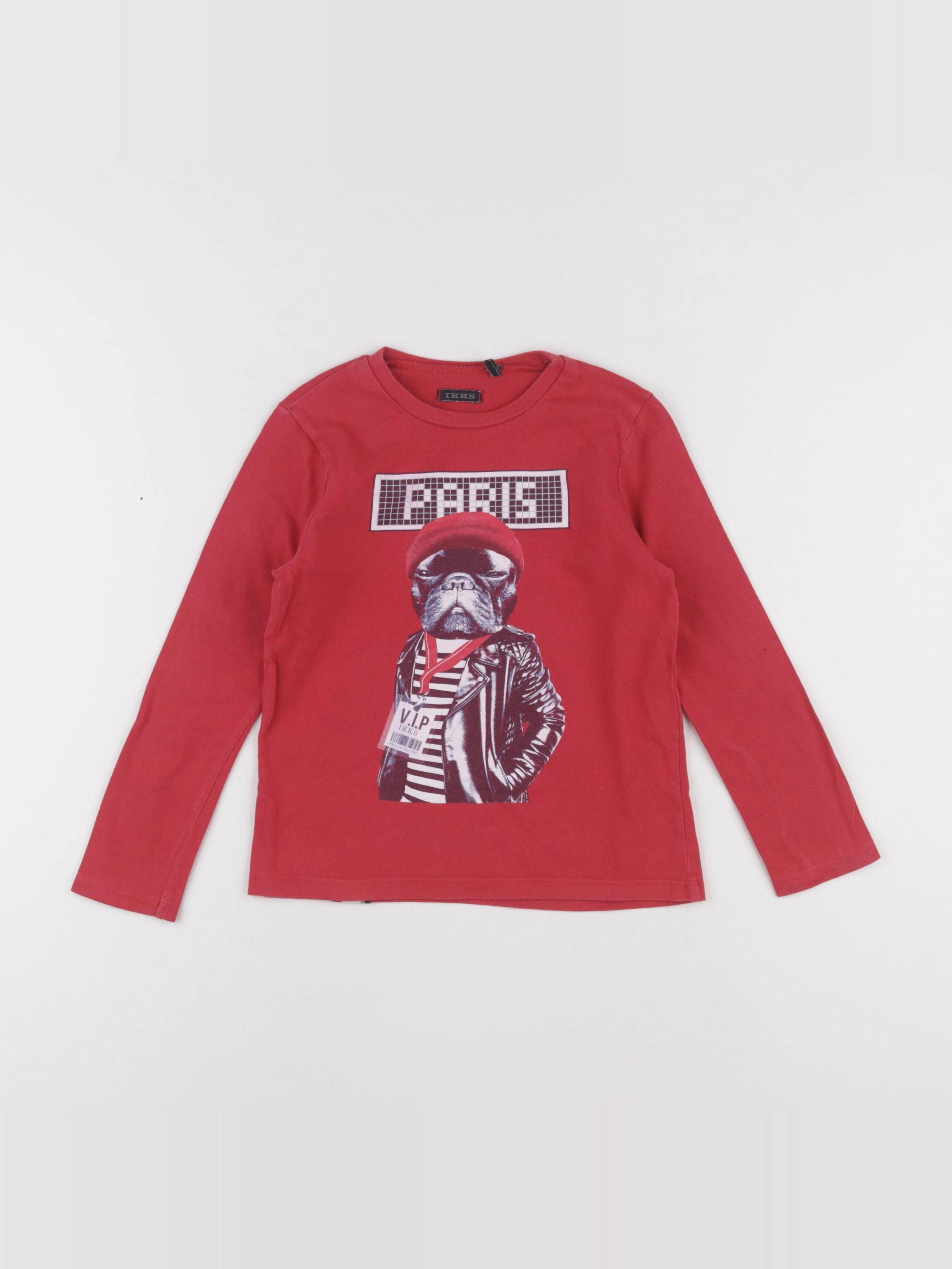 IKKS - tee-shirt rouge - 5 ans