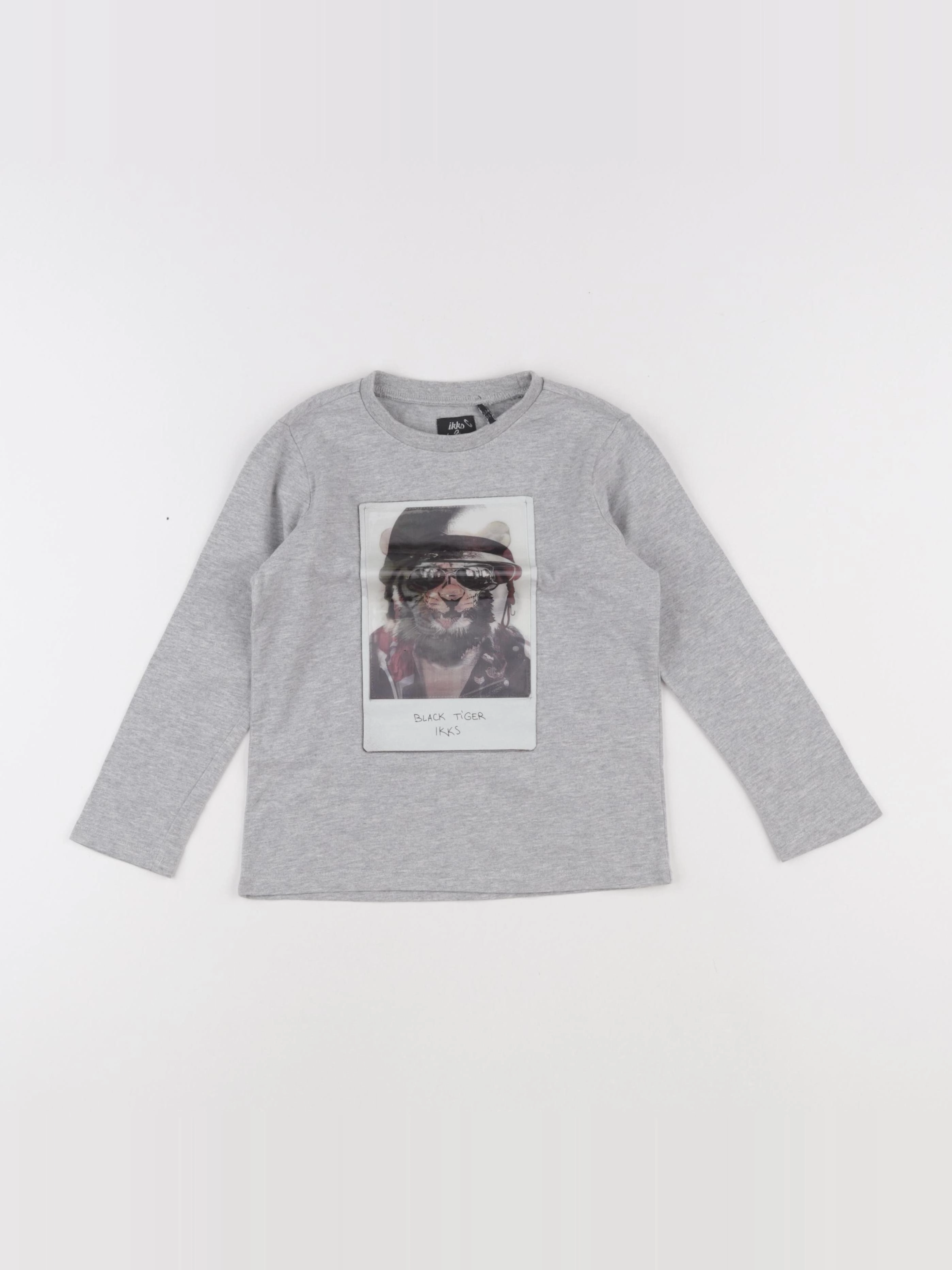 IKKS - tee-shirt gris - 3 ans