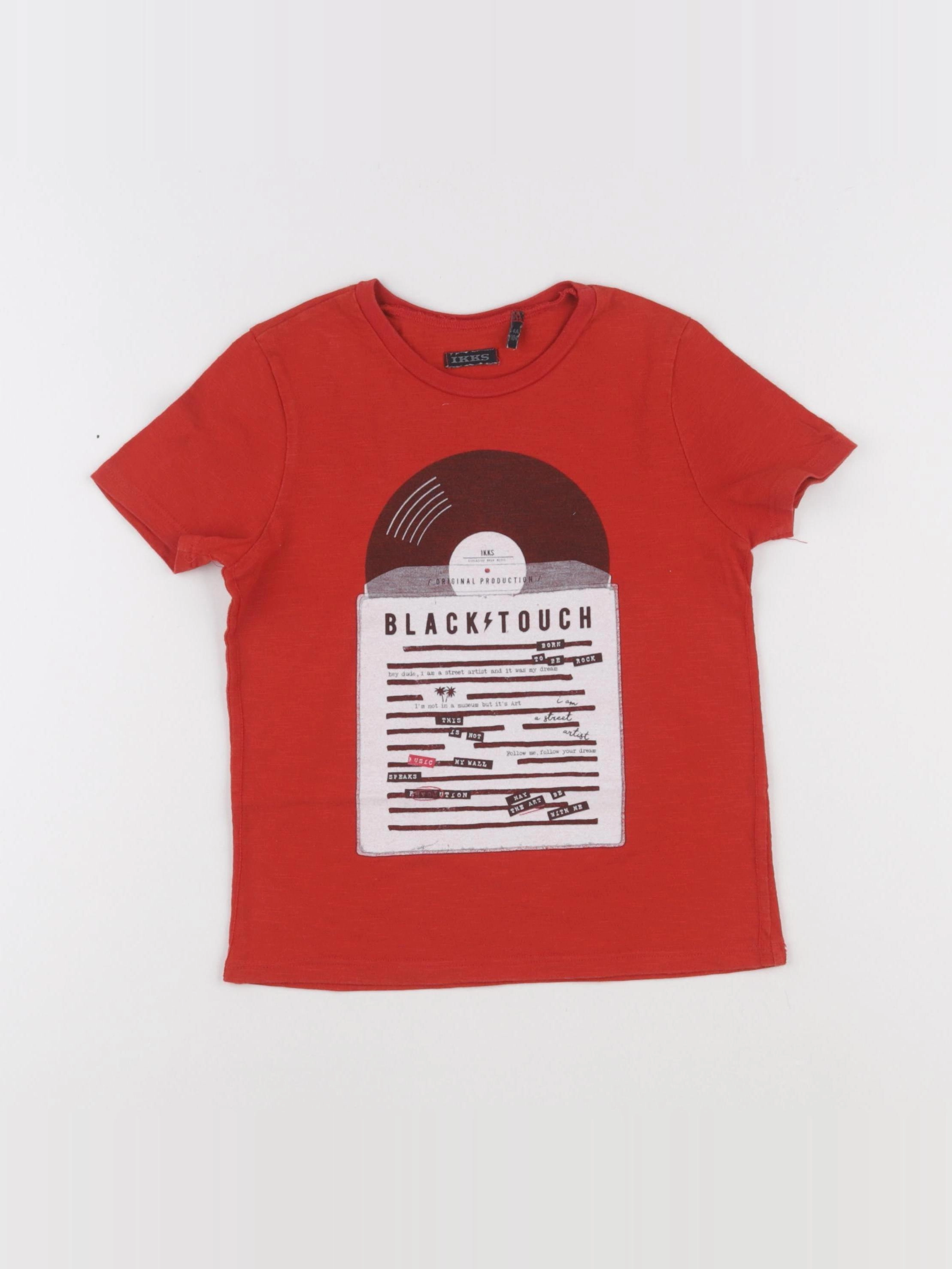 IKKS - tee-shirt rouge - 4 ans