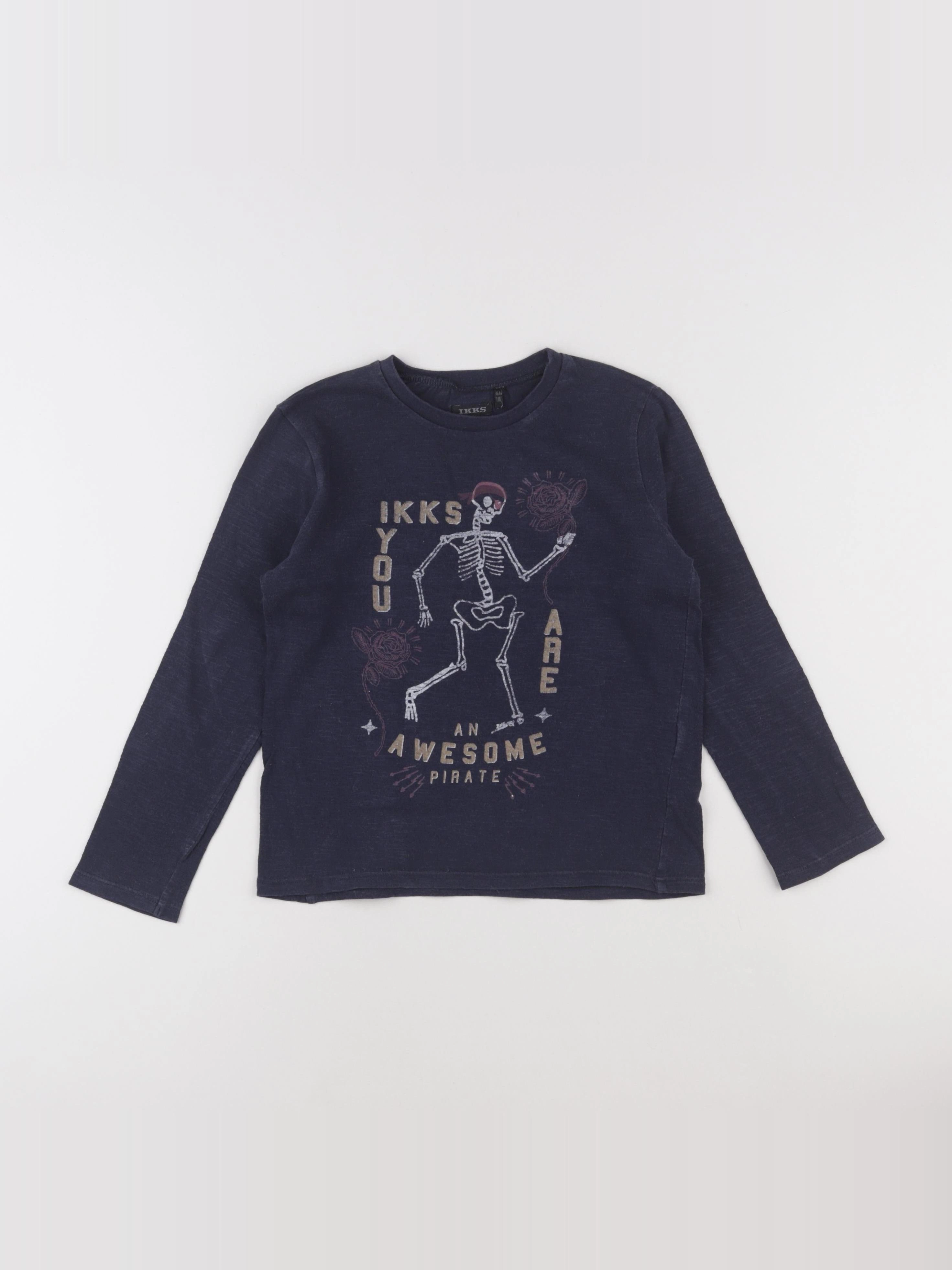 IKKS - tee-shirt bleu - 8 ans