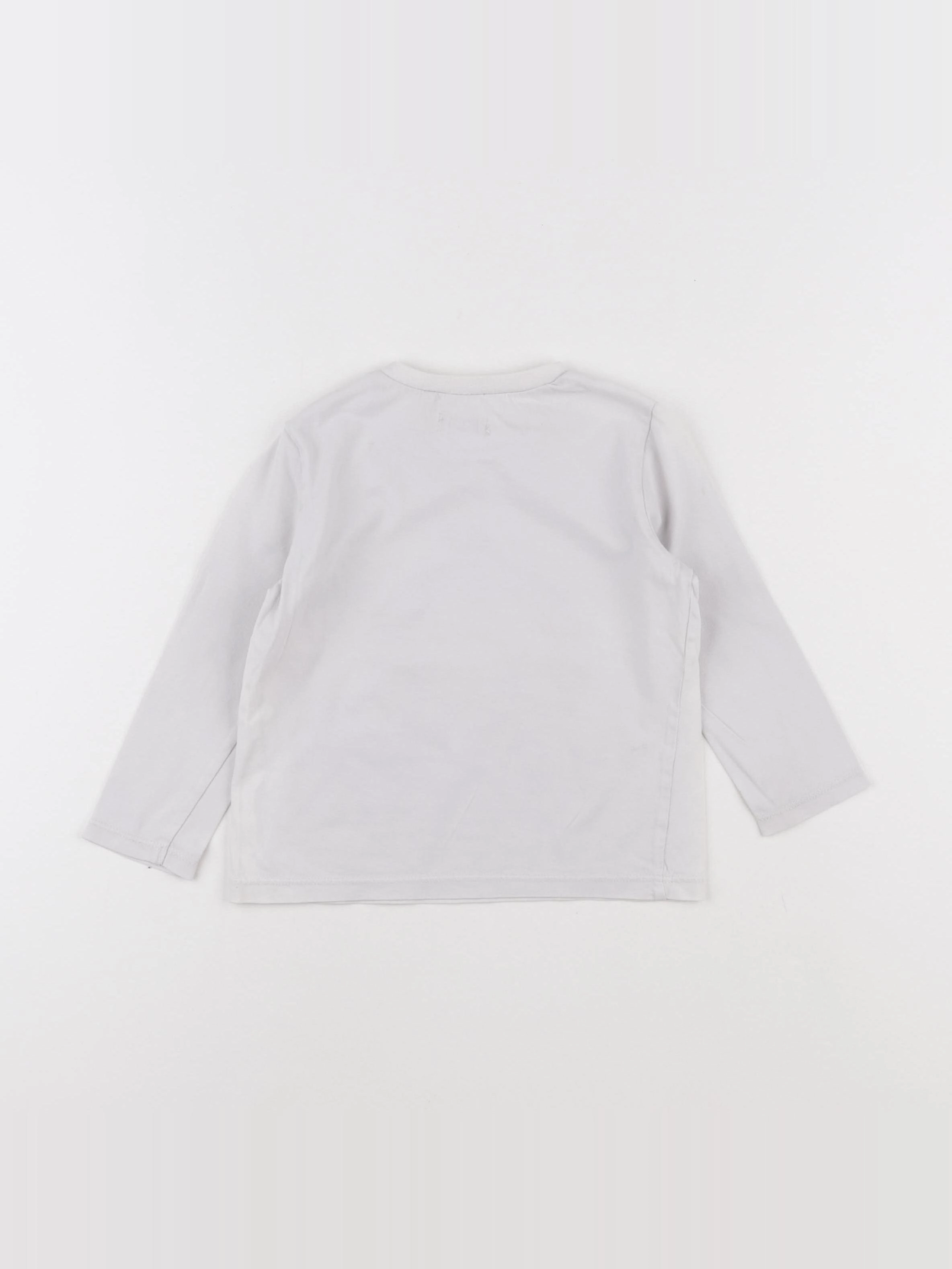 IKKS - tee-shirt blanc - 2 ans