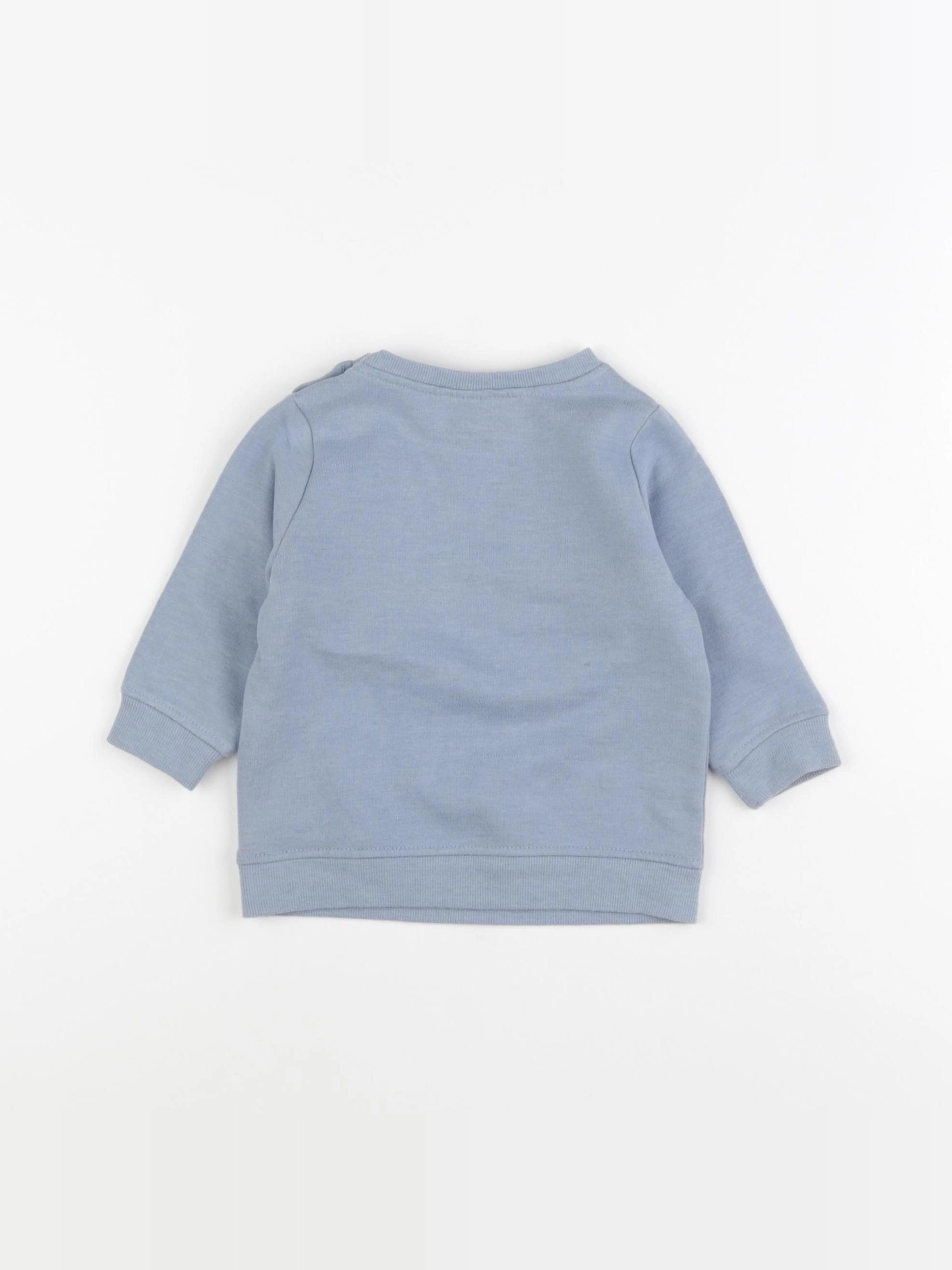 Tape à l'oeil - sweat bleu - 6 mois