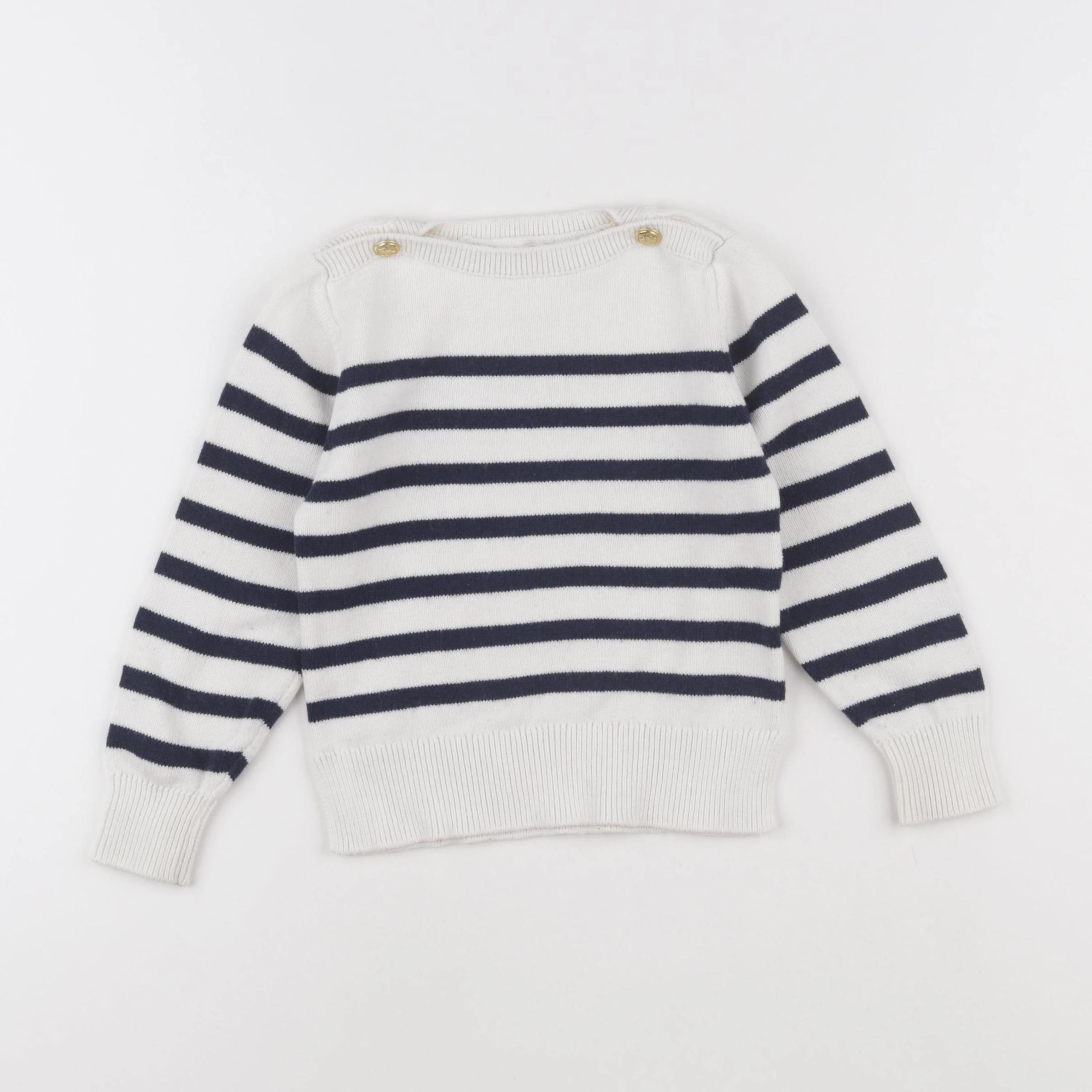 Monoprix - pull blanc - 4 ans