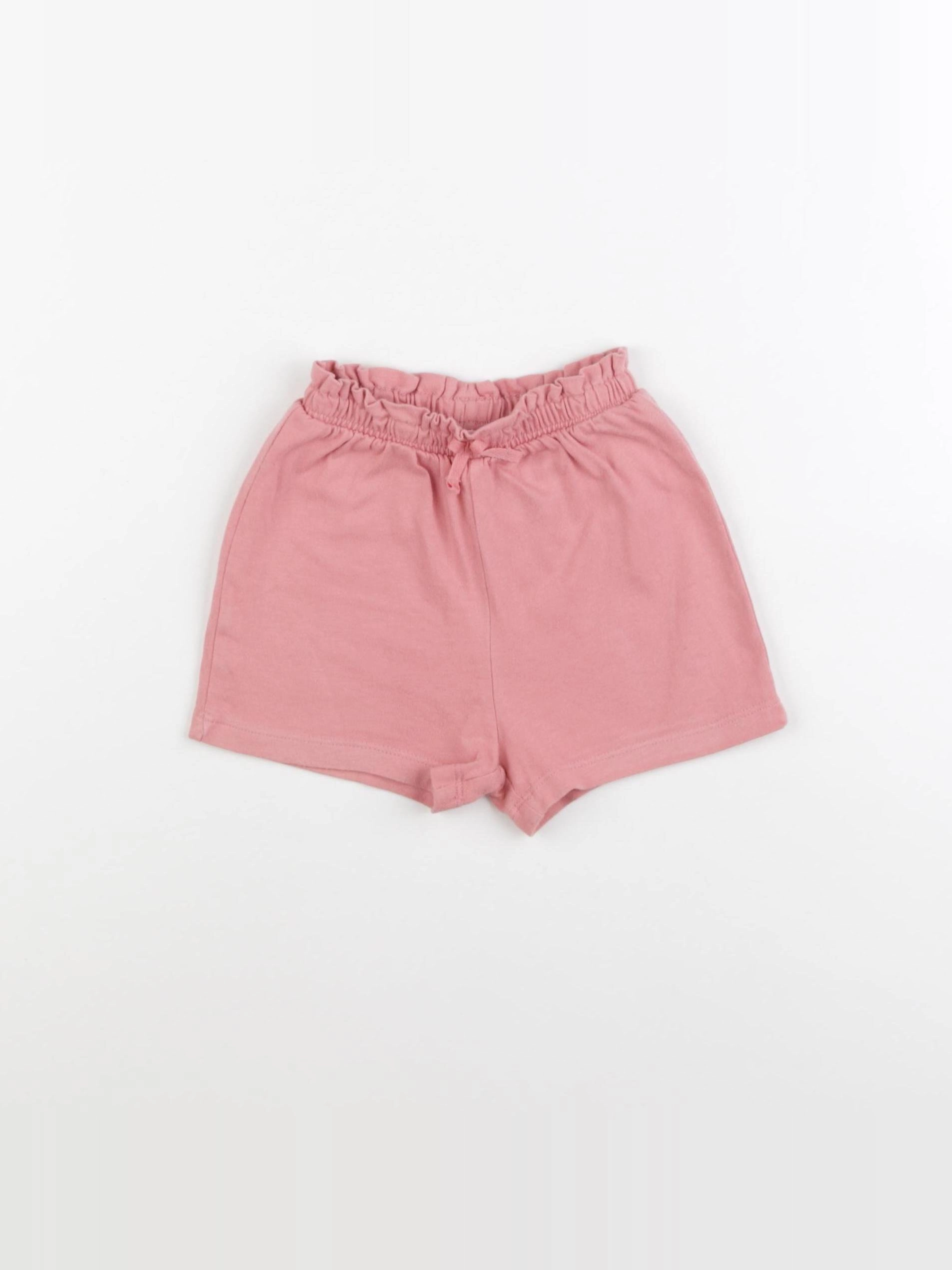 H&M - short rose - 12/18 mois