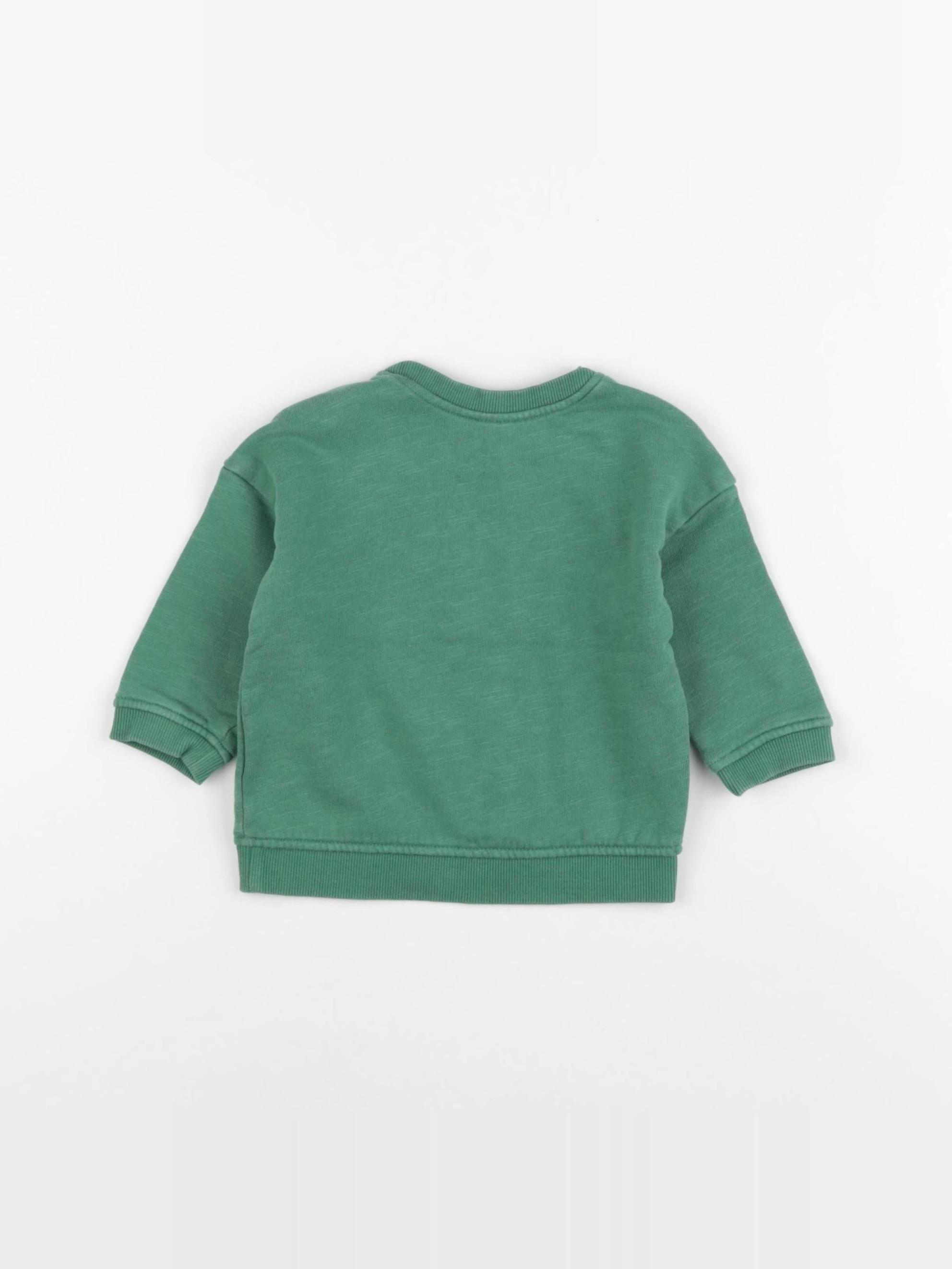H&M - sweat vert - 4/6 mois