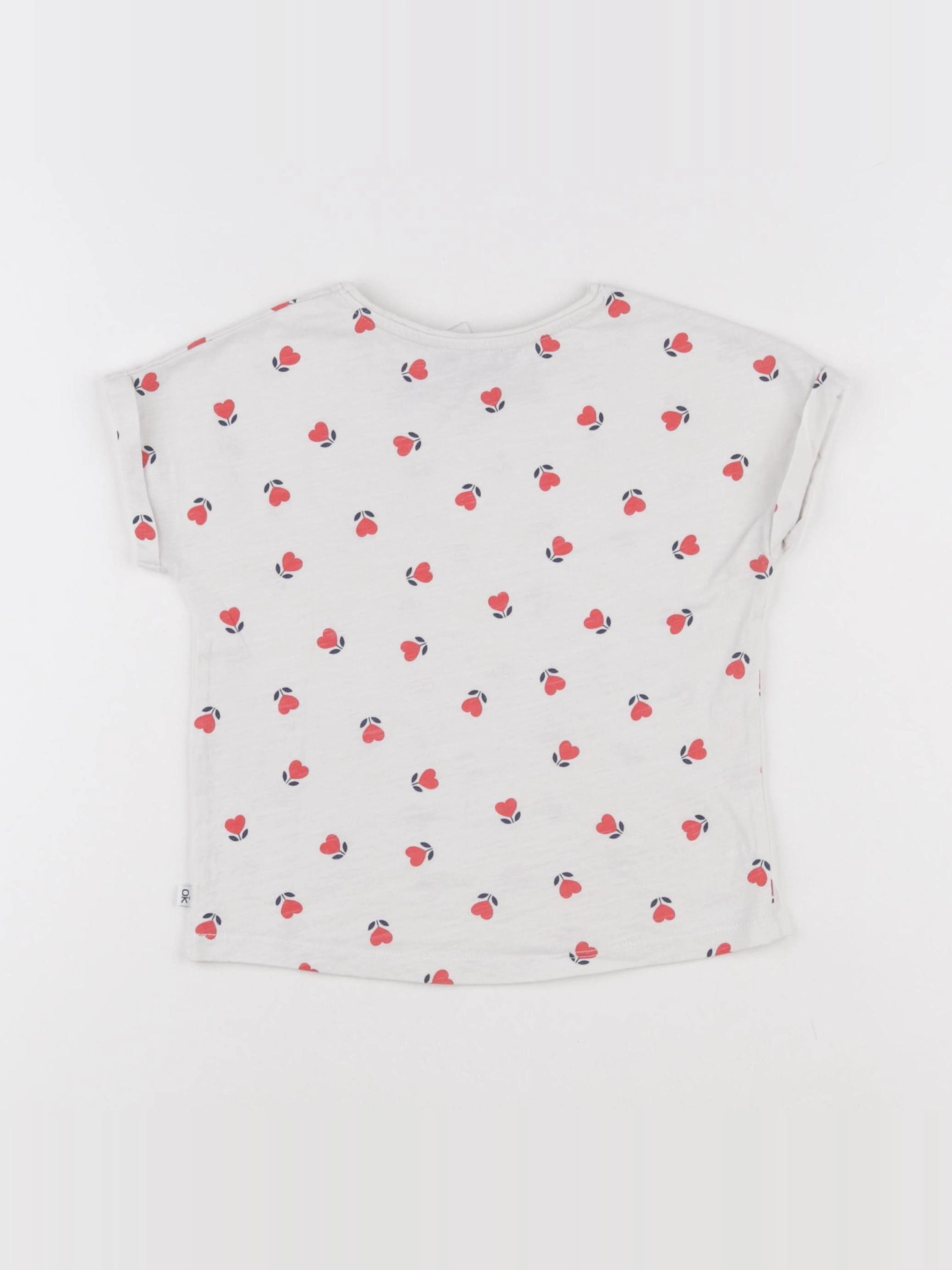 Okaidi - tee-shirt blanc - 5 ans