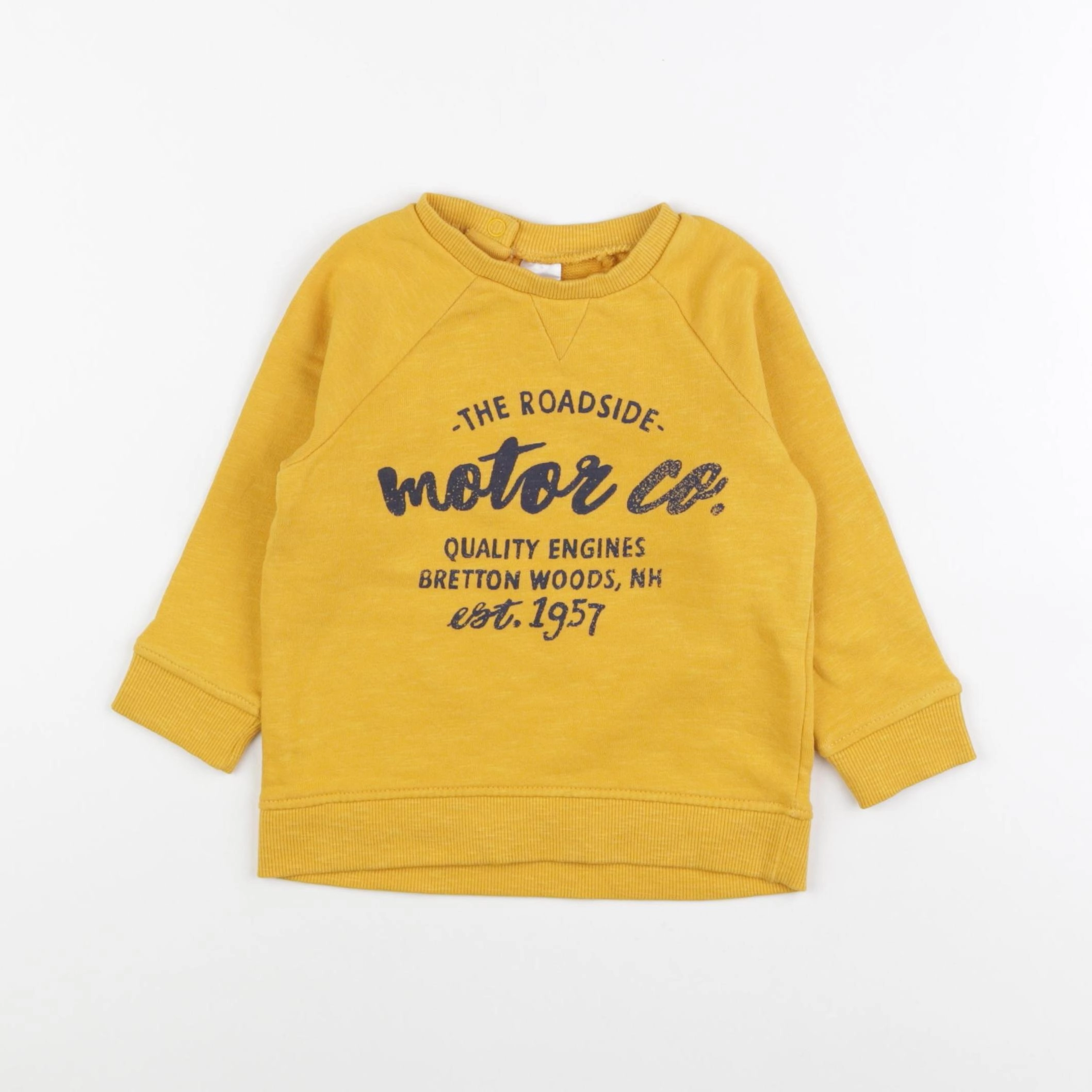 H&M - sweat jaune - 12/18 mois