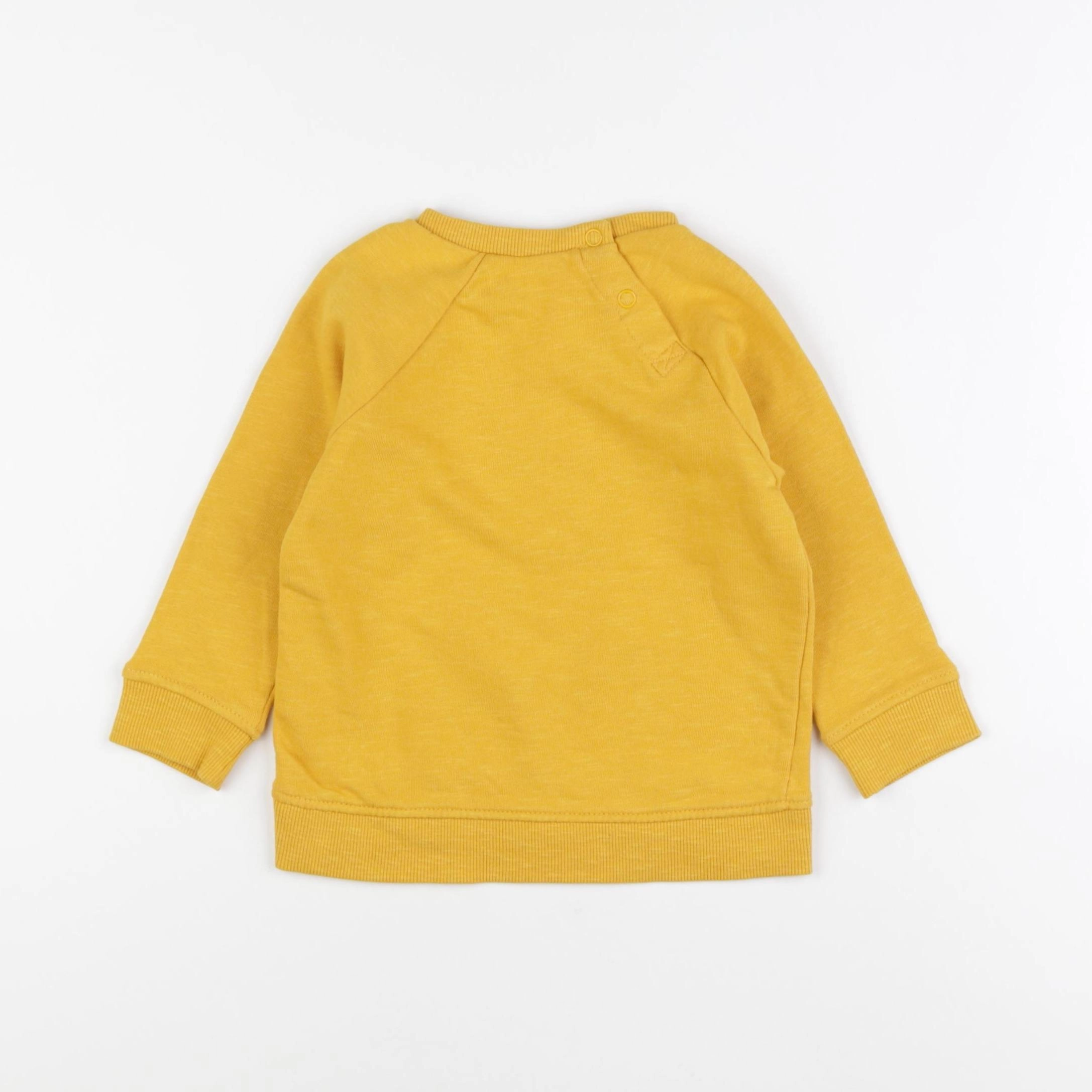 H&M - sweat jaune - 12/18 mois