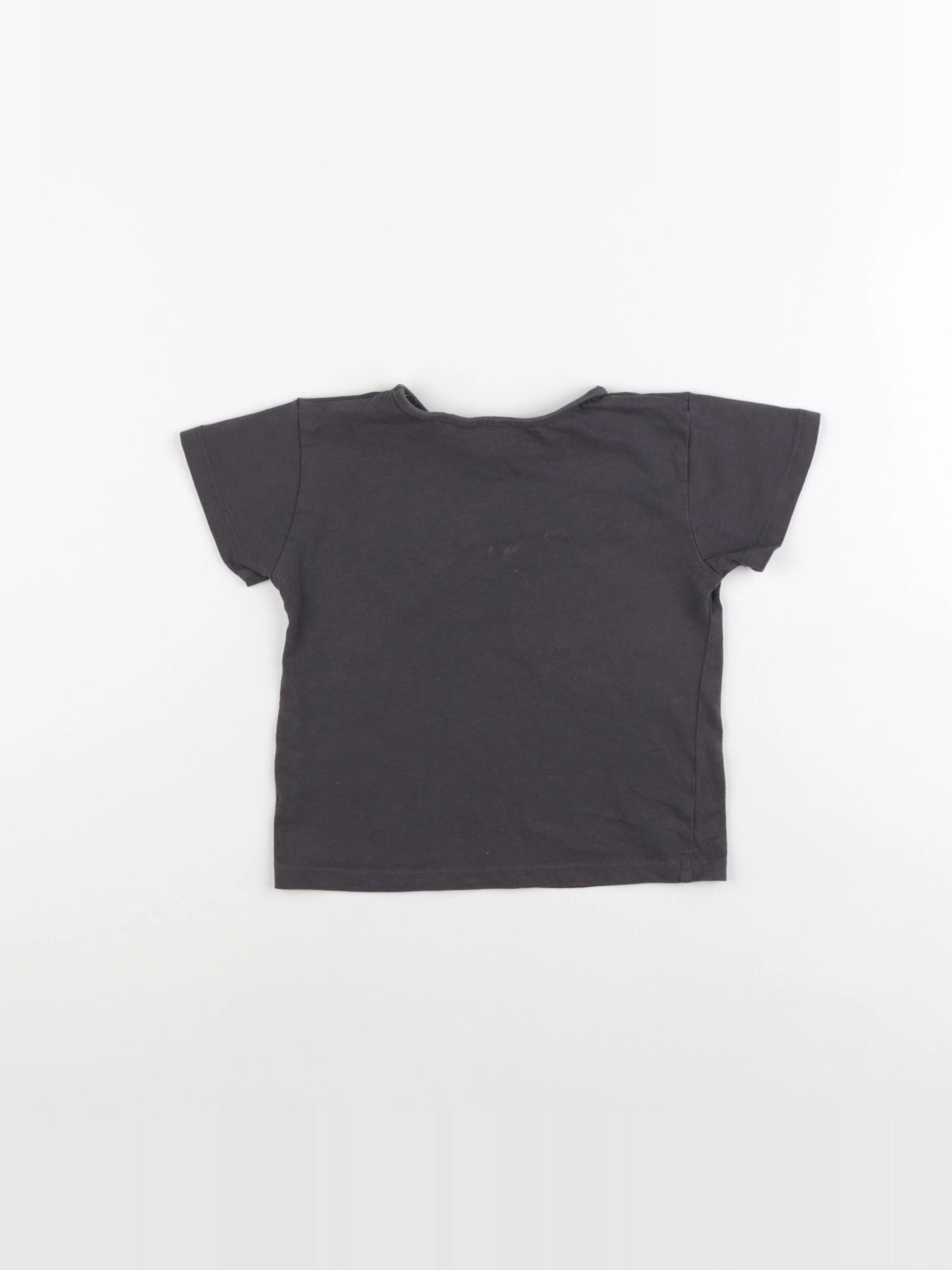 Zara - tee-shirt gris - 12/18 mois
