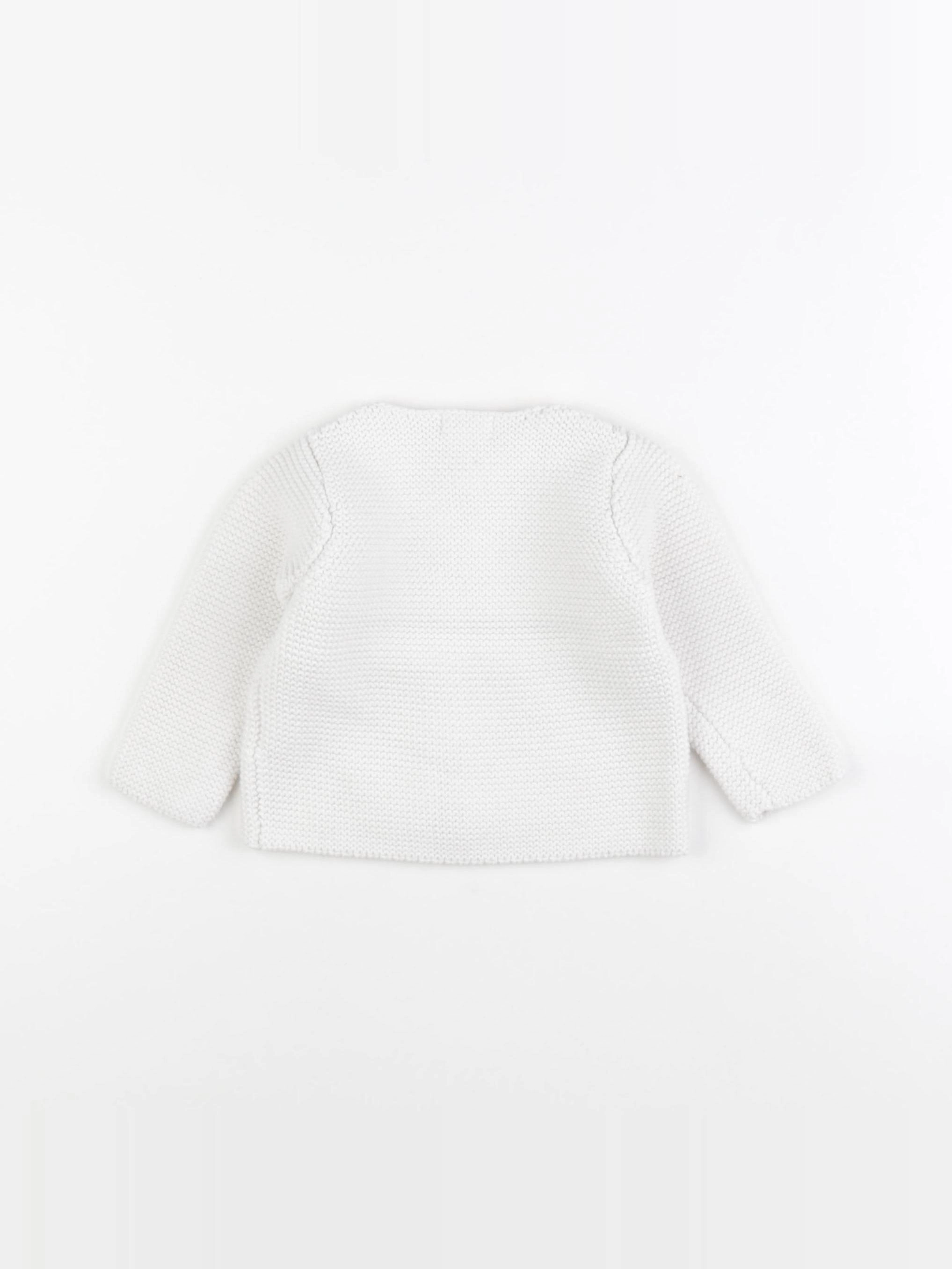 Boutchou - gilet blanc - 9 mois