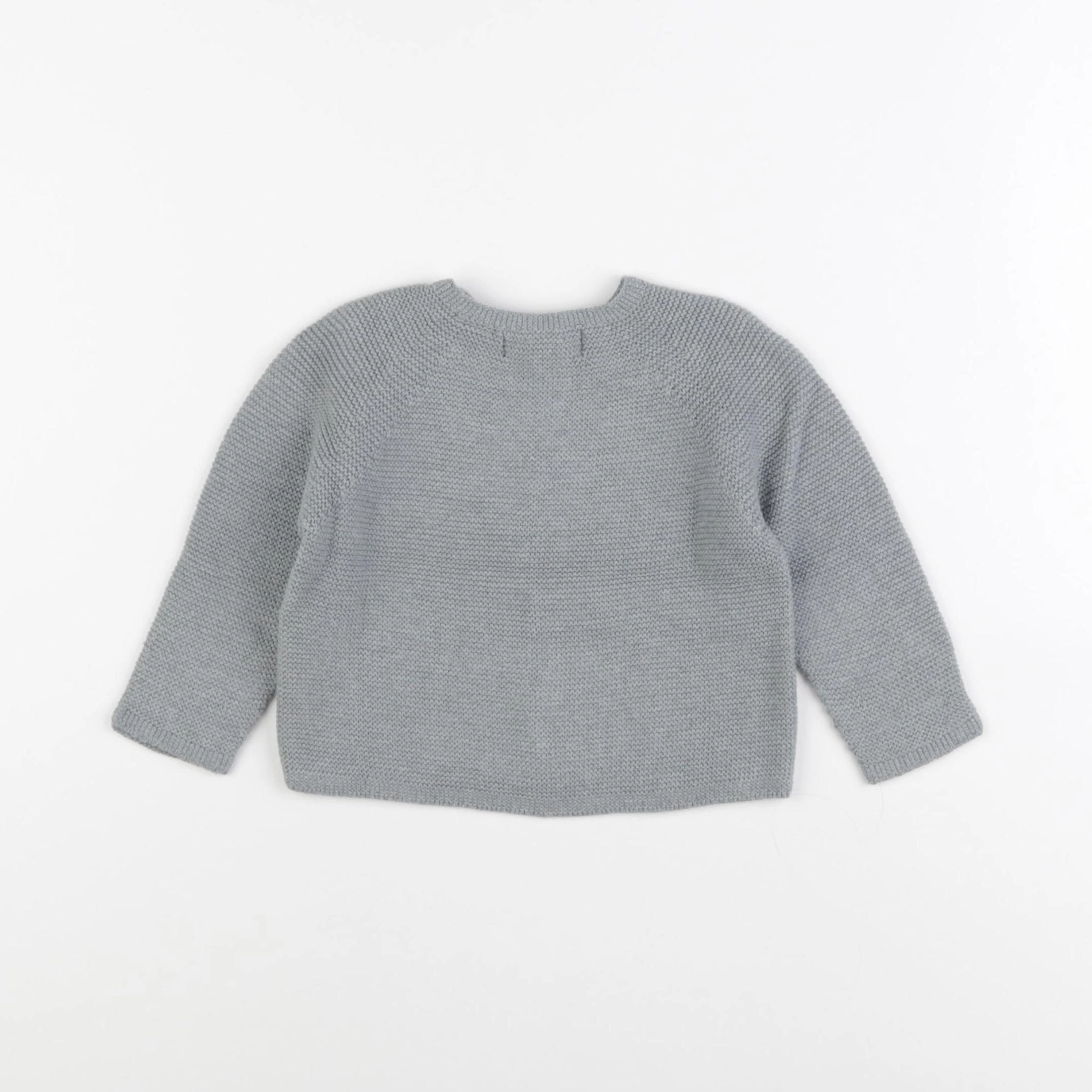 Zara - gilet vert - 6/9 mois