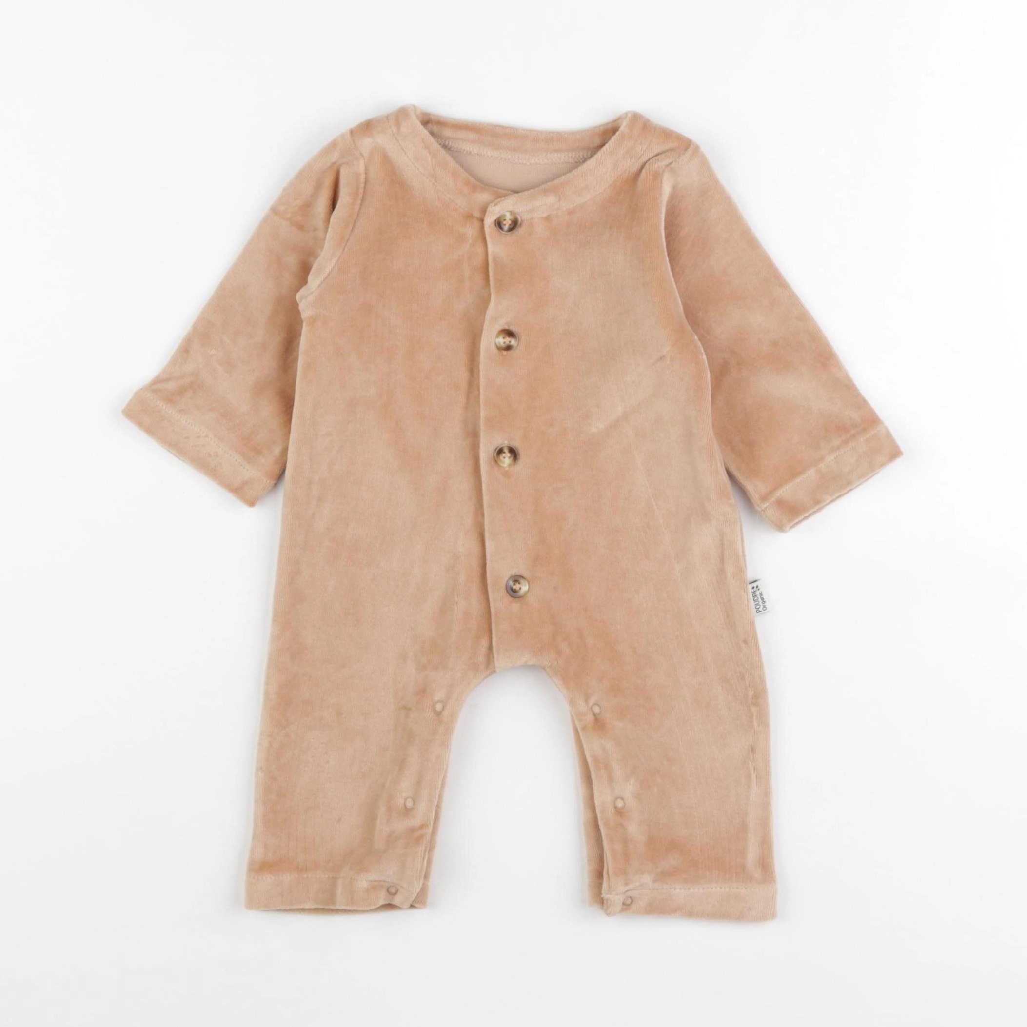 Poudre Organic - combinaison beige - 3 mois