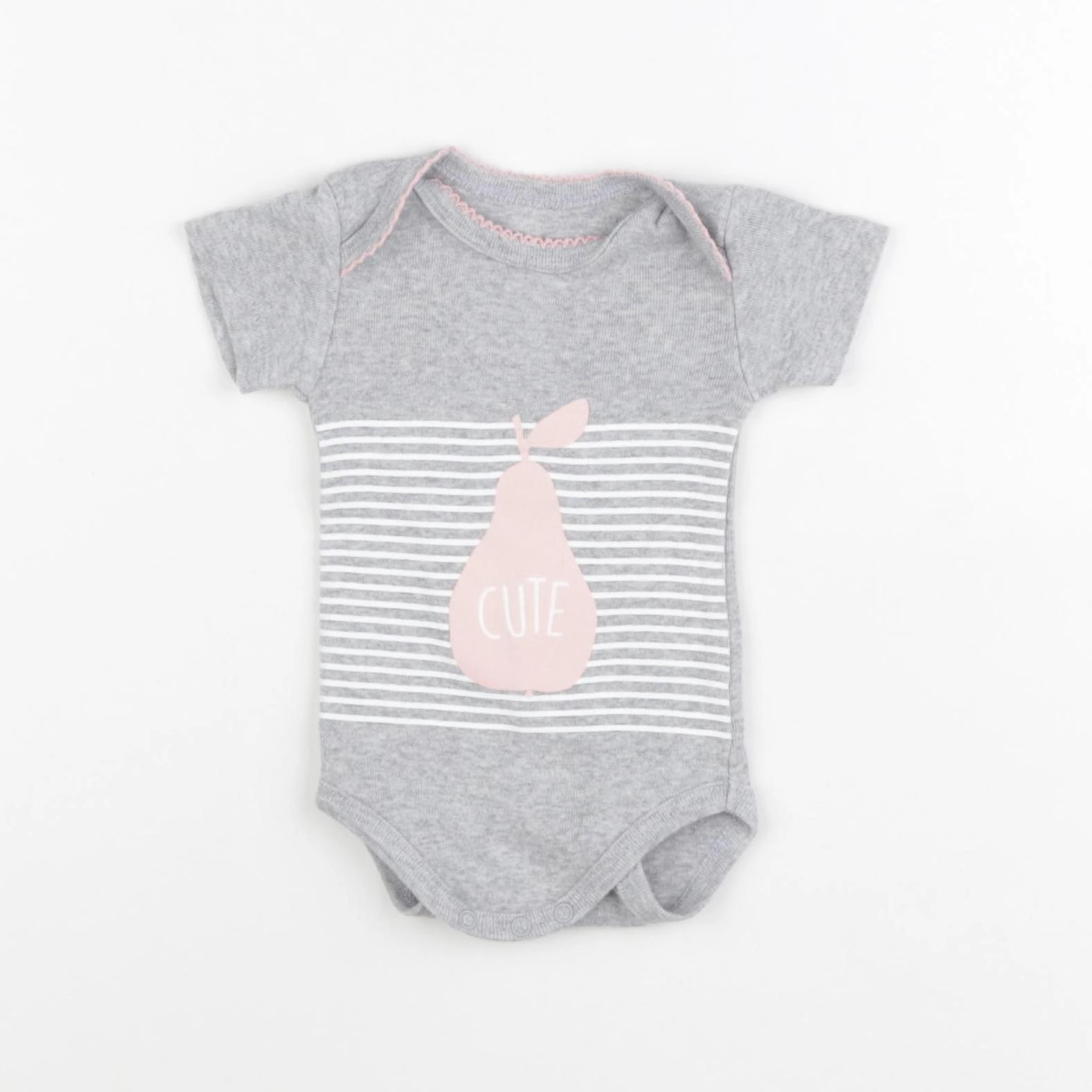 La Redoute - body gris - 1 mois