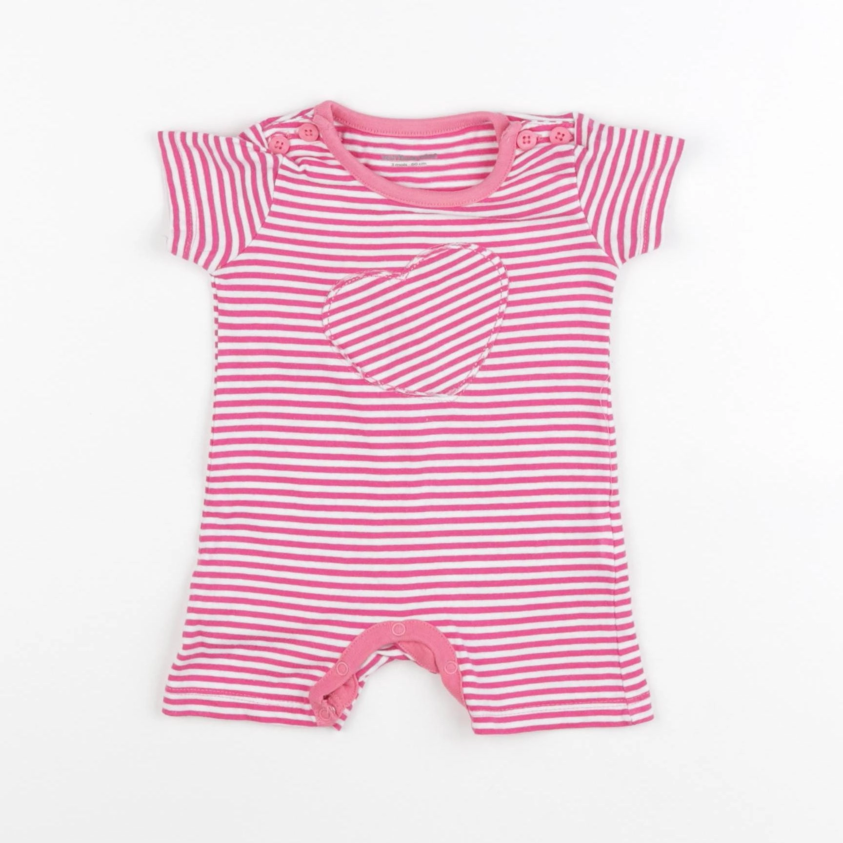 Vertbaudet - combinaison rose - 3 mois