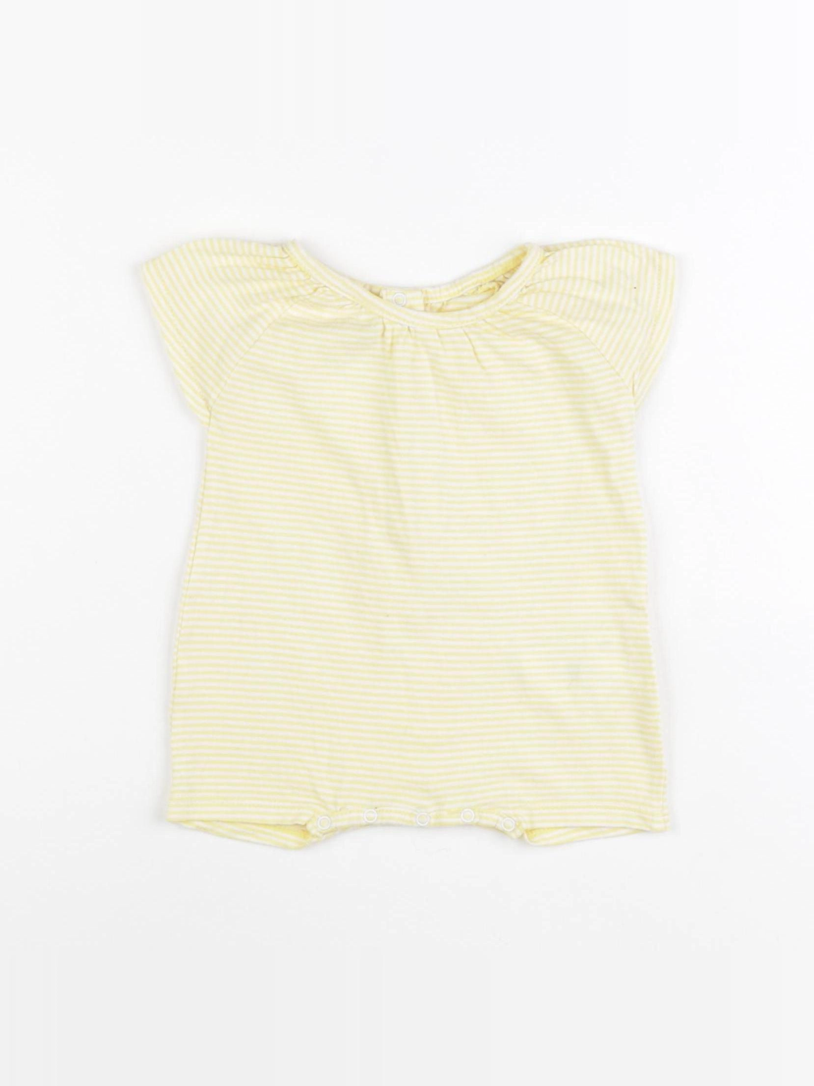 Vertbaudet - combinaison jaune - 3 mois