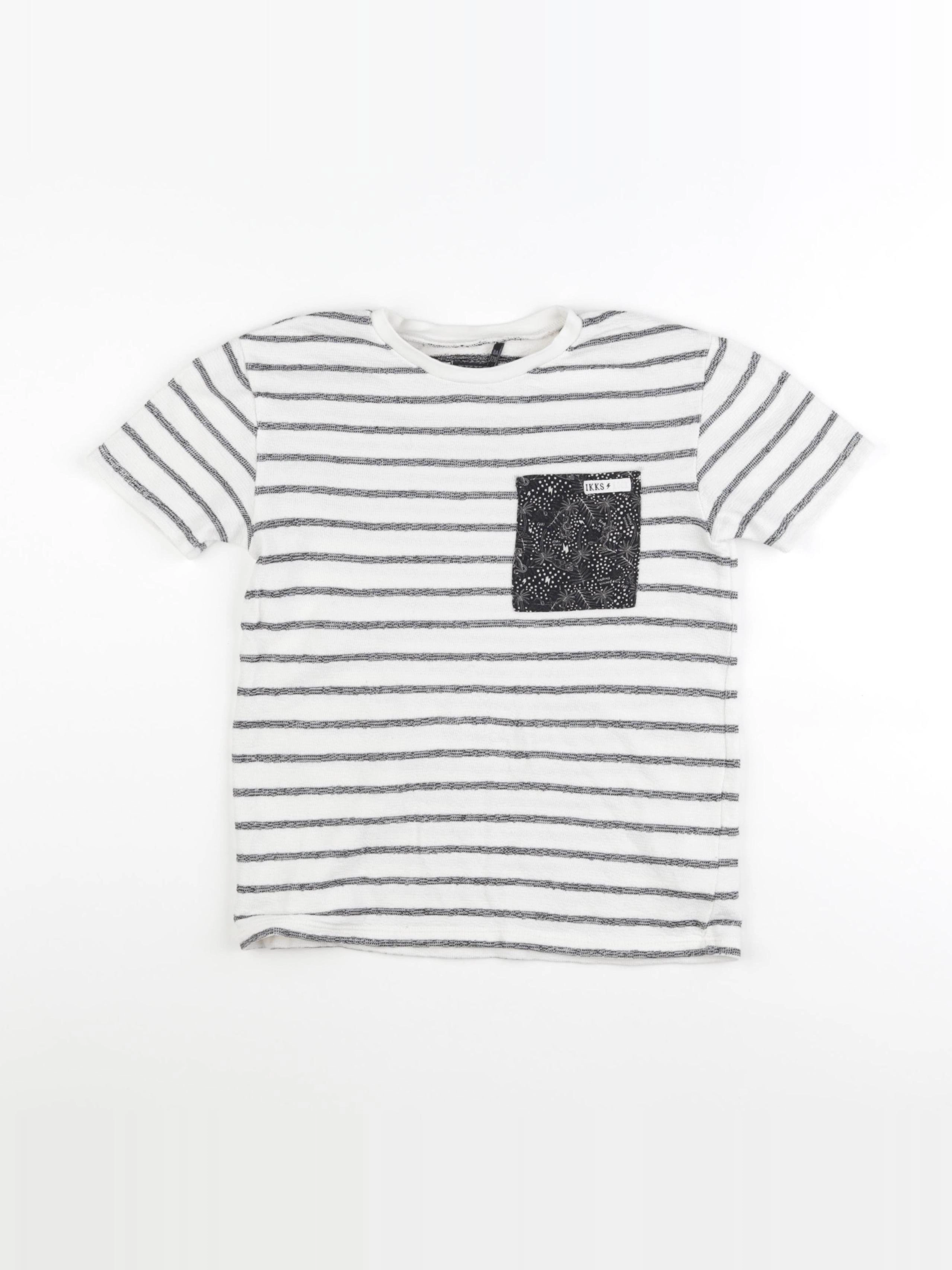 IKKS - tee-shirt blanc - 8 ans