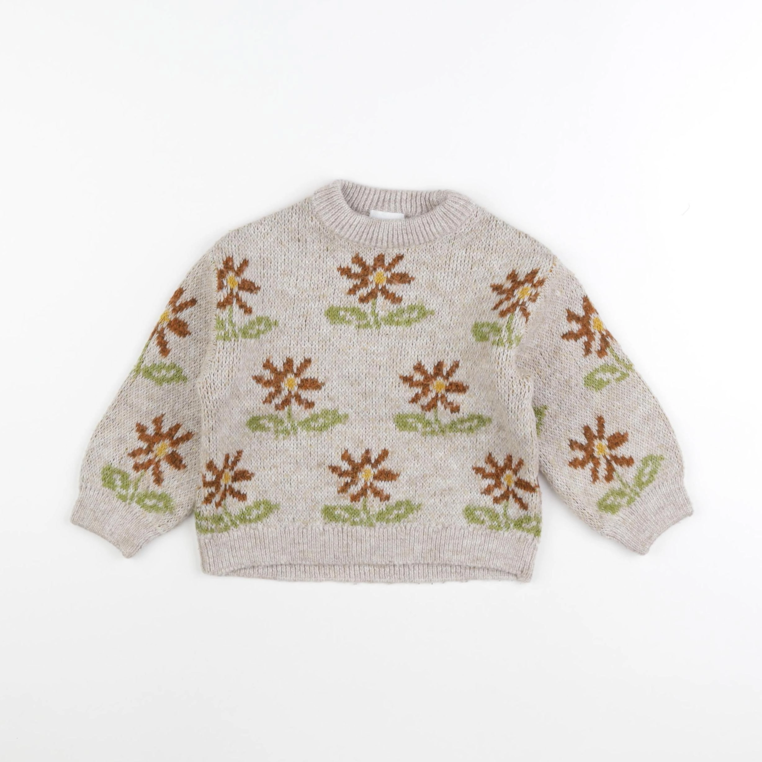 Zara - pull beige - 18/24 mois