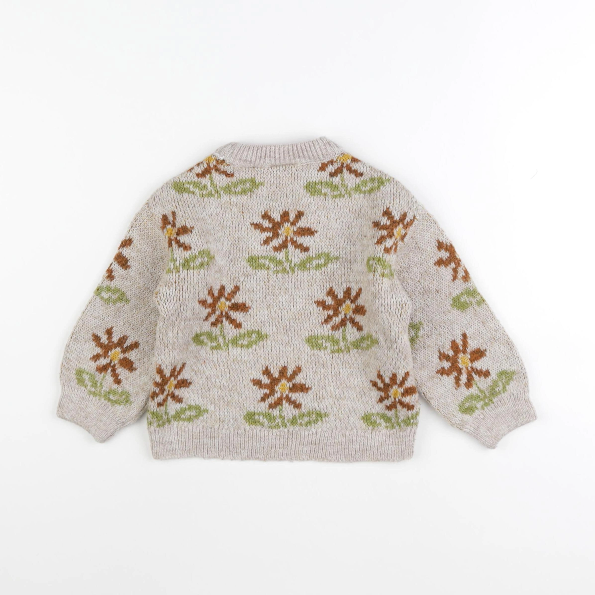 Zara - pull beige - 18/24 mois