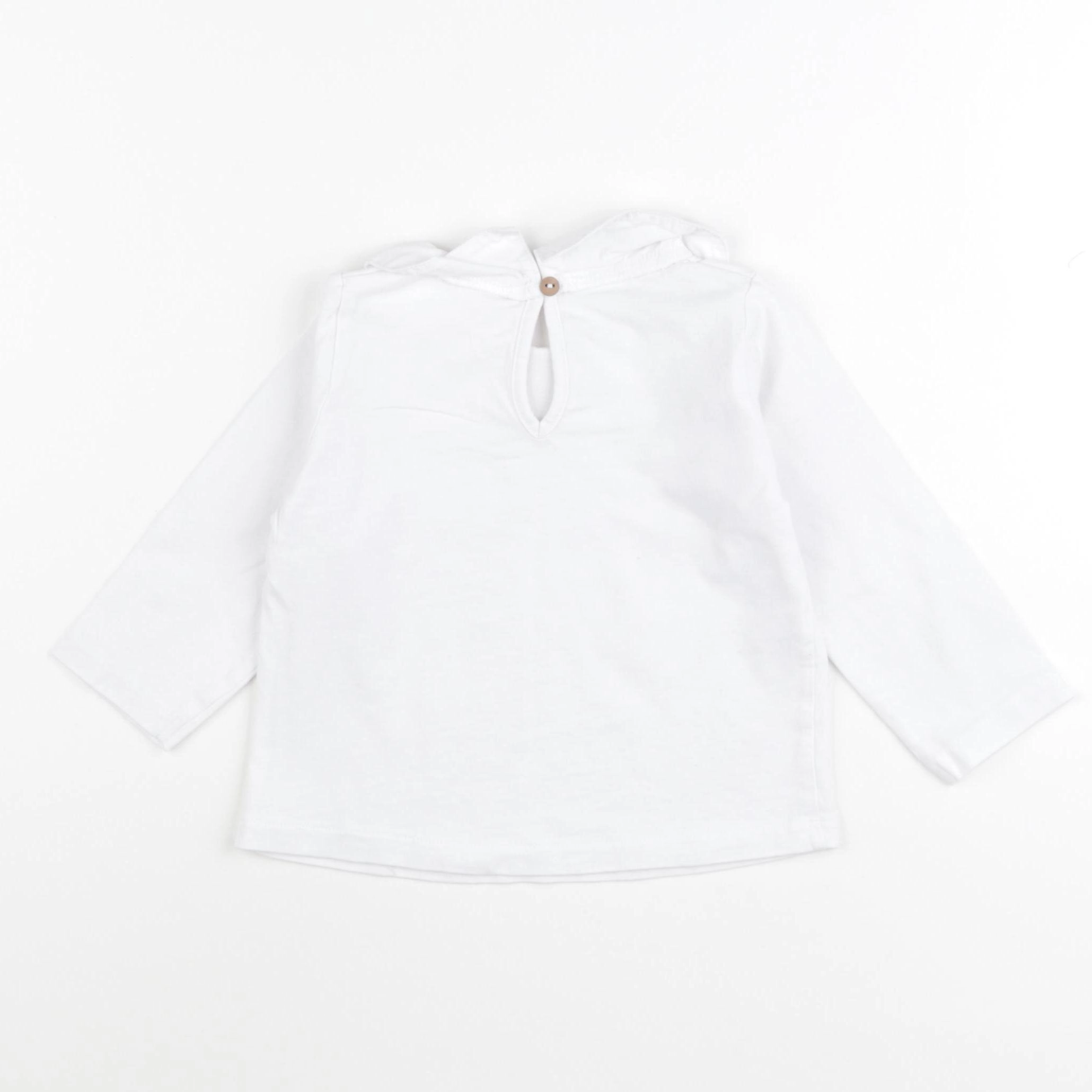 Zara - tee-shirt blanc - 12/18 mois