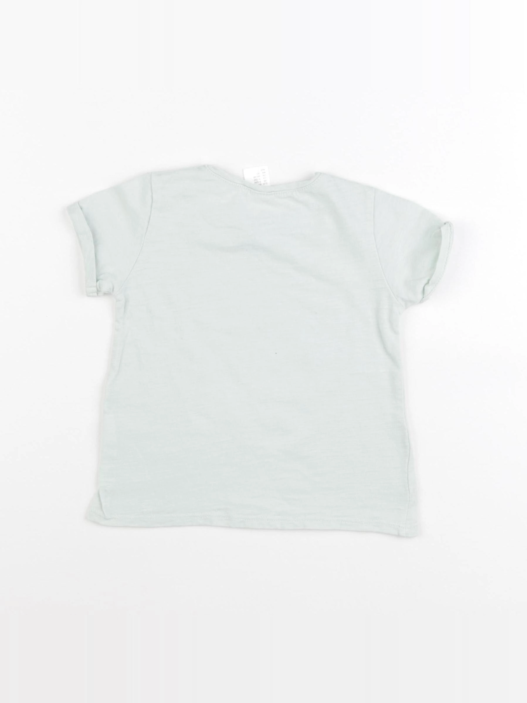H&M - tee-shirt bleu - 9/12 mois
