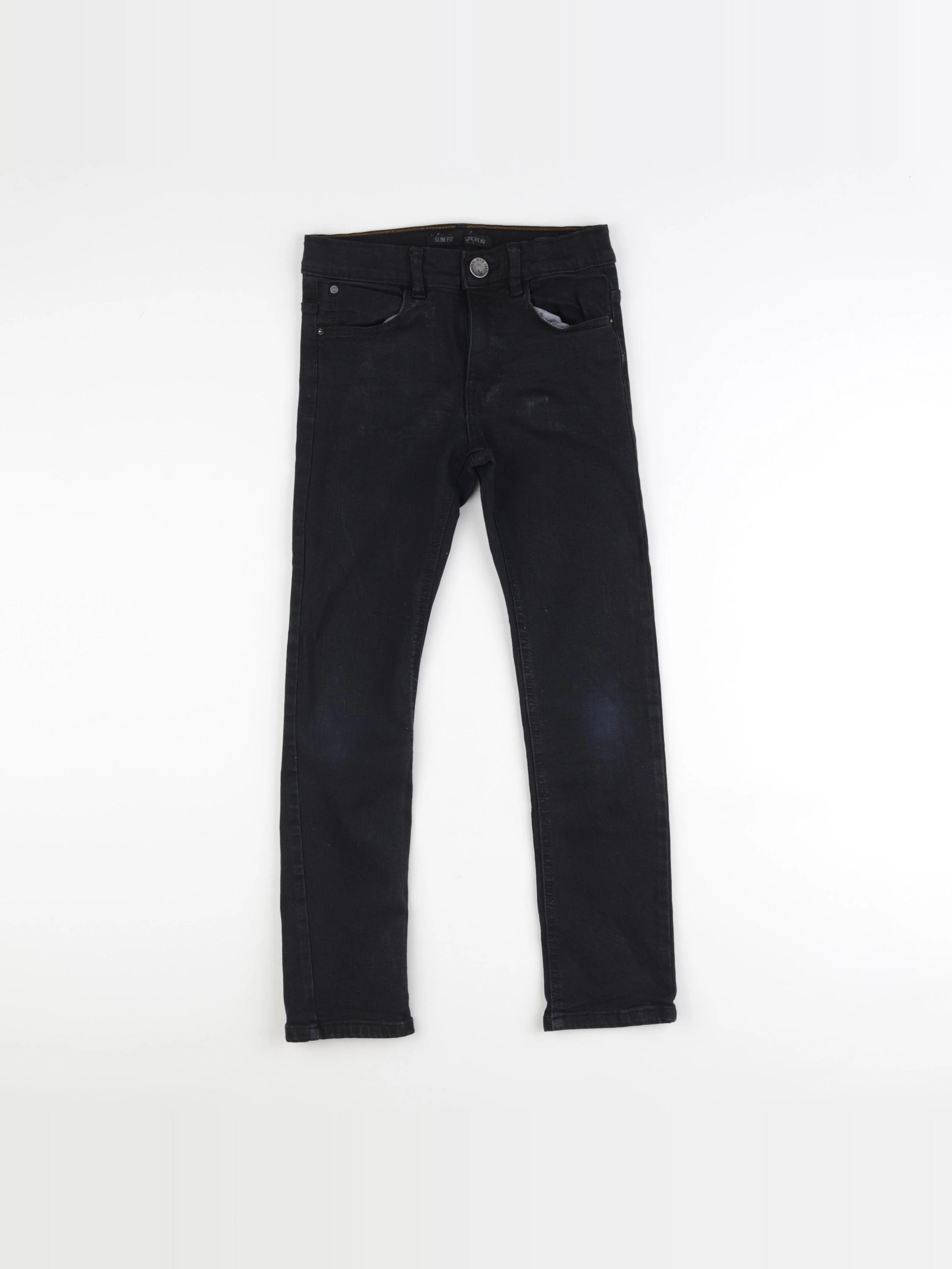 IKKS - jean noir - 7/8 ans