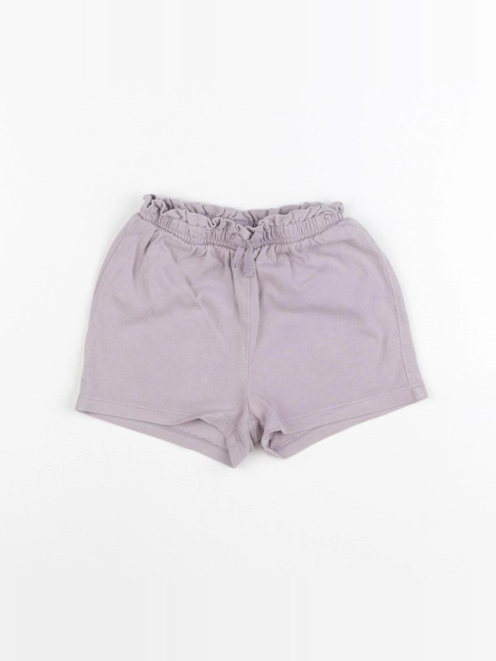 H&M - short violet - 12/18 mois