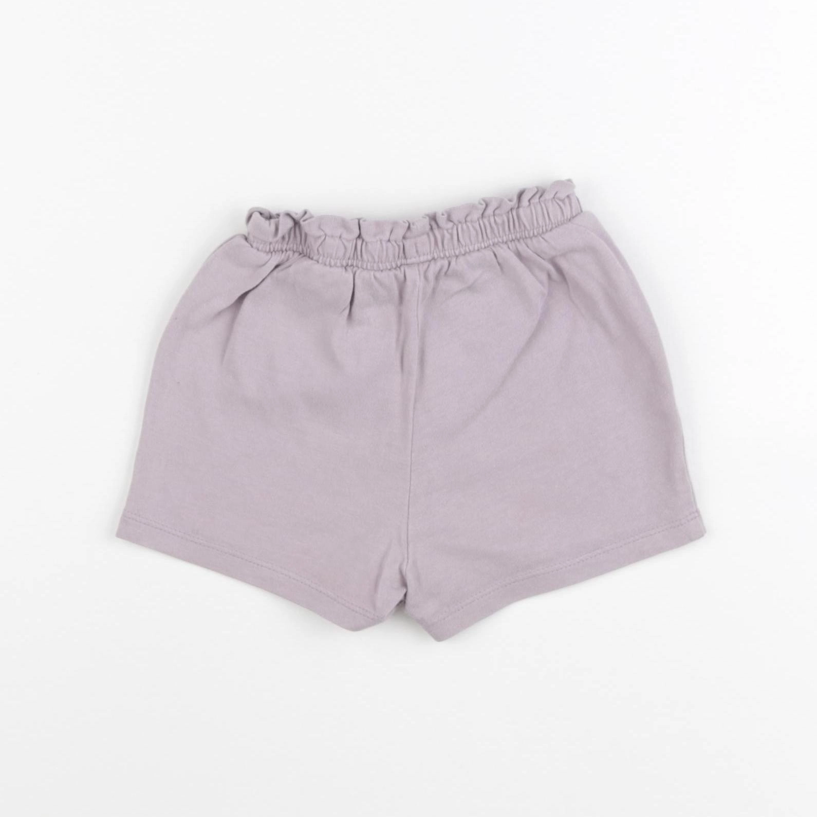 H&M - short violet - 12/18 mois