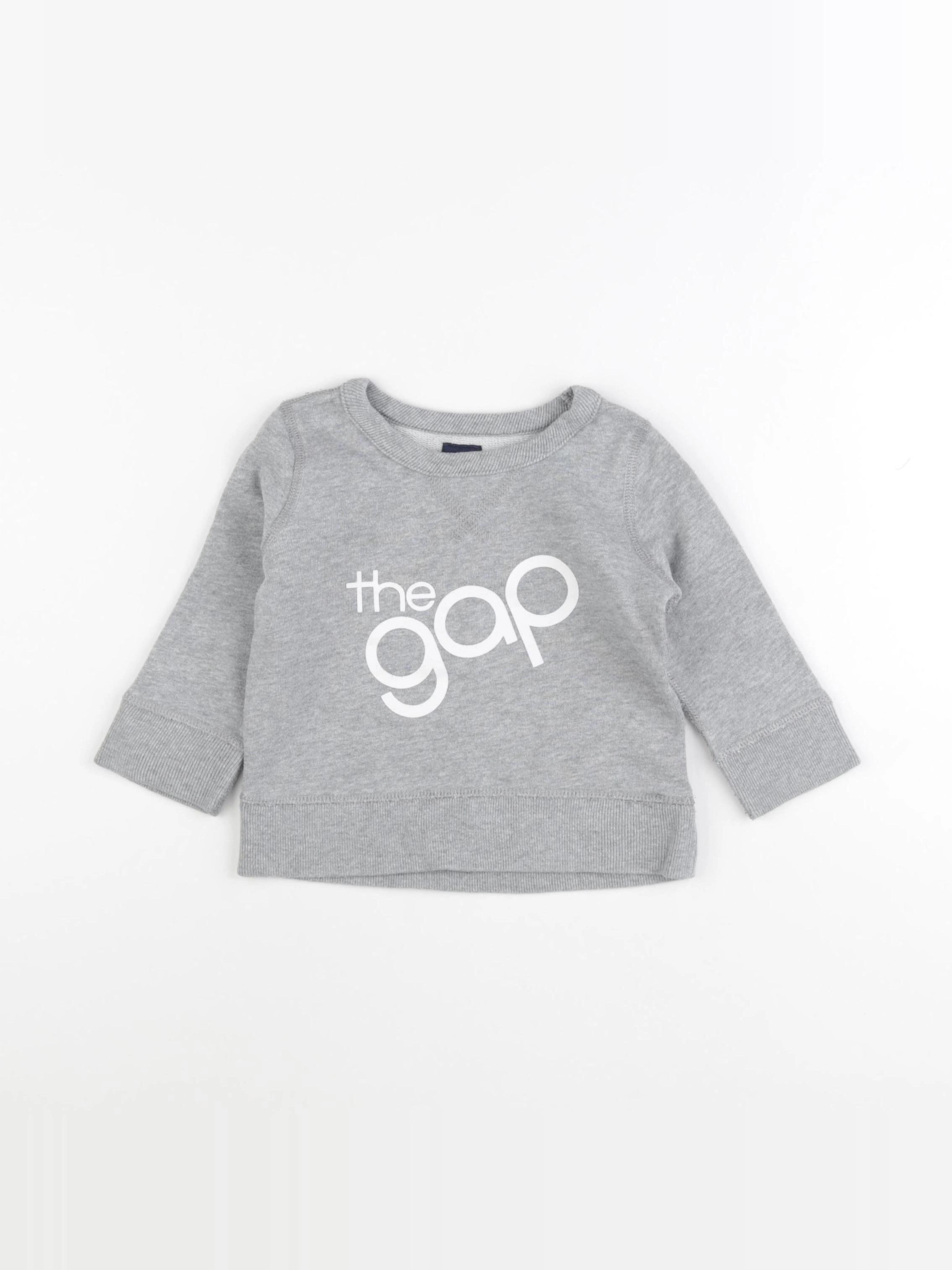 GAP - sweat gris - 12/18 mois