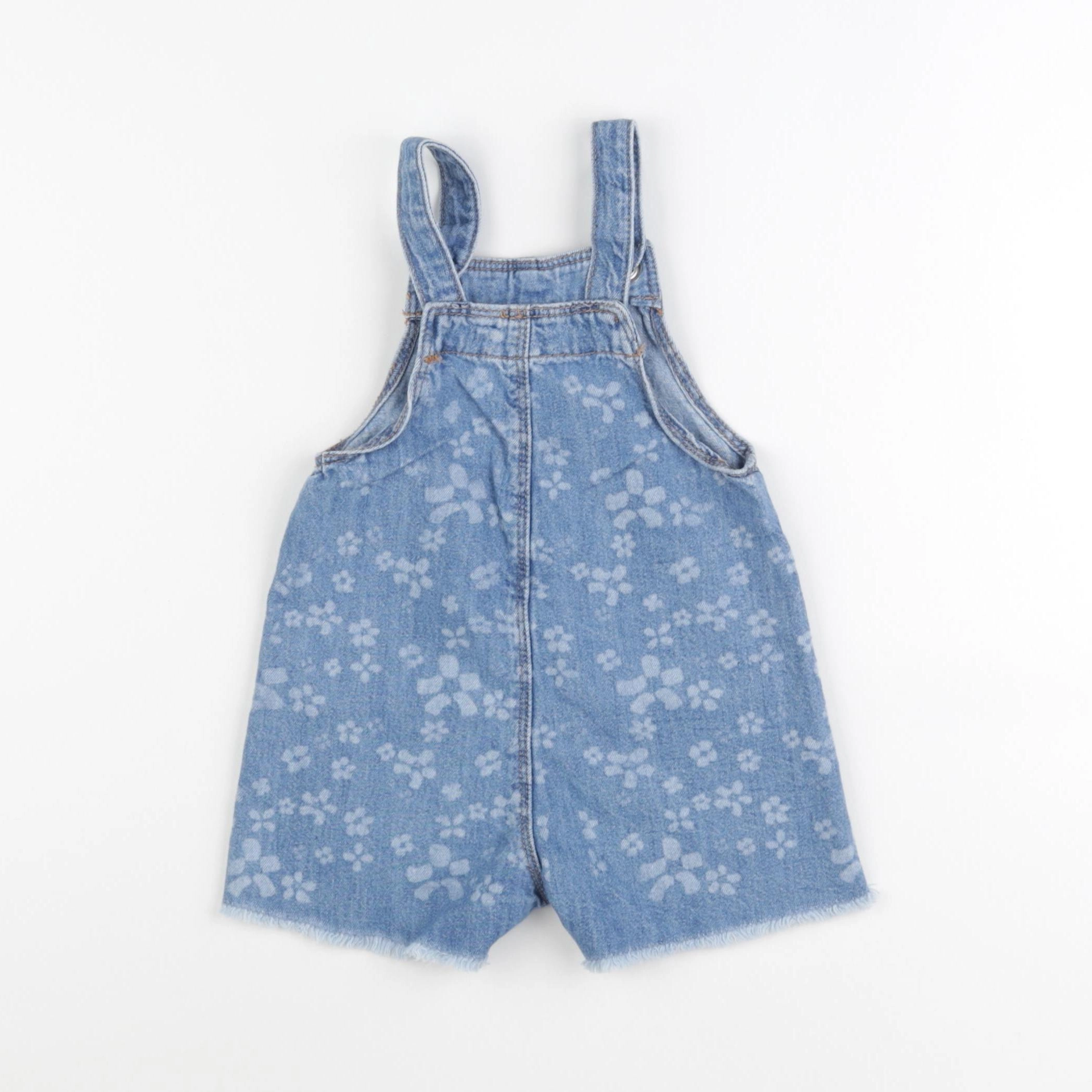 Zara - salopette bleu - 12/18 mois