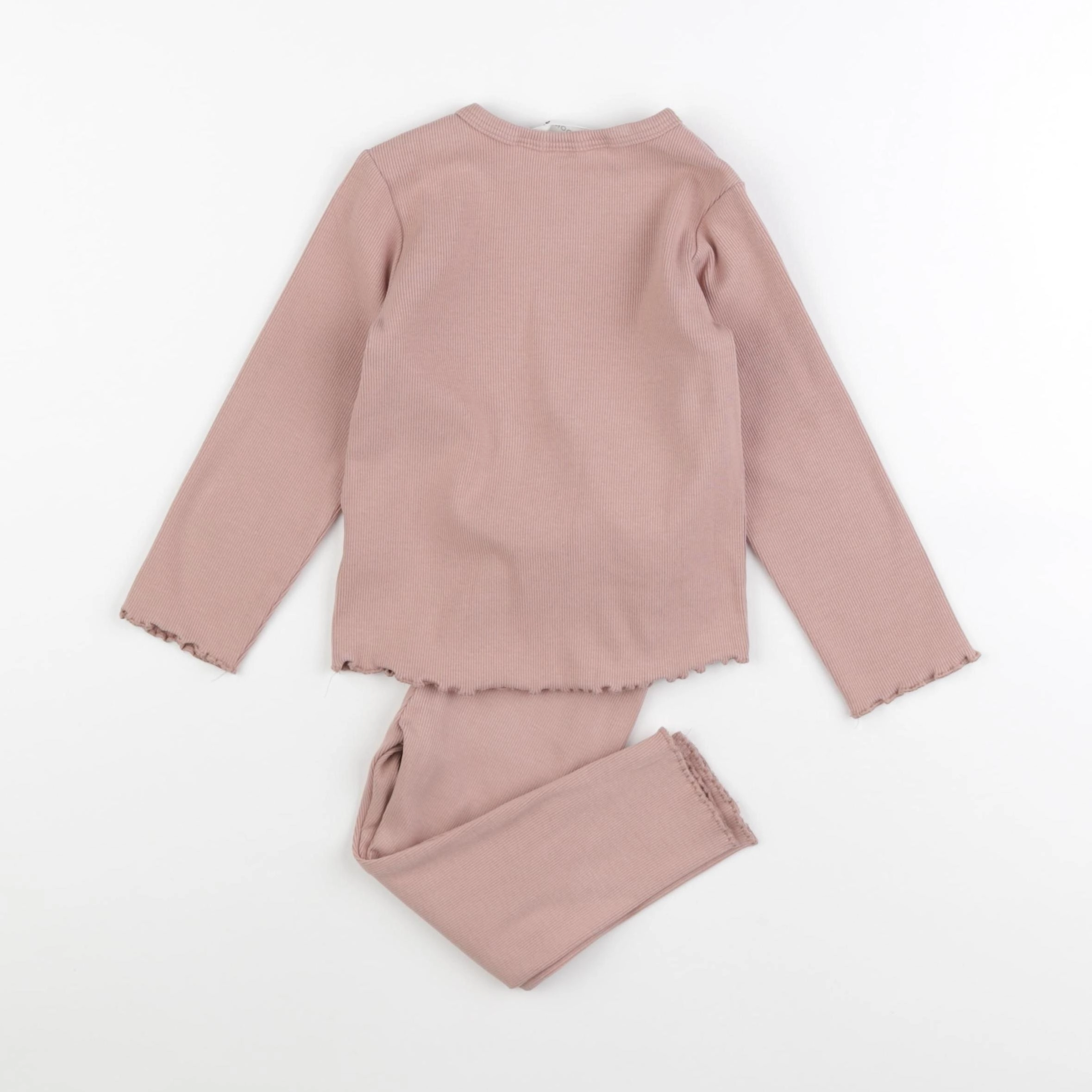 H&M - pyjama coton rose - 12/18 mois
