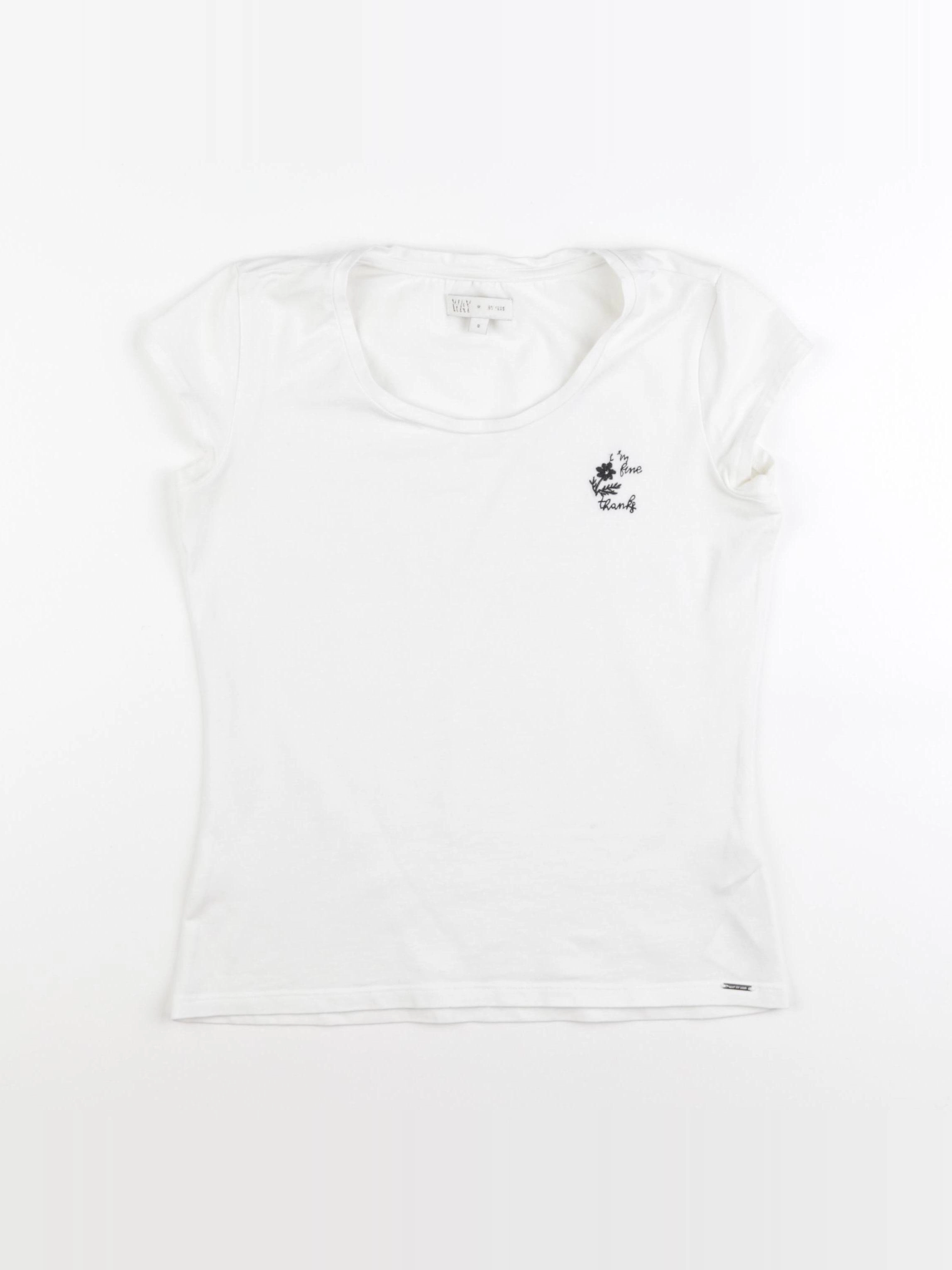 IKKS - tee-shirt blanc - 14 ans