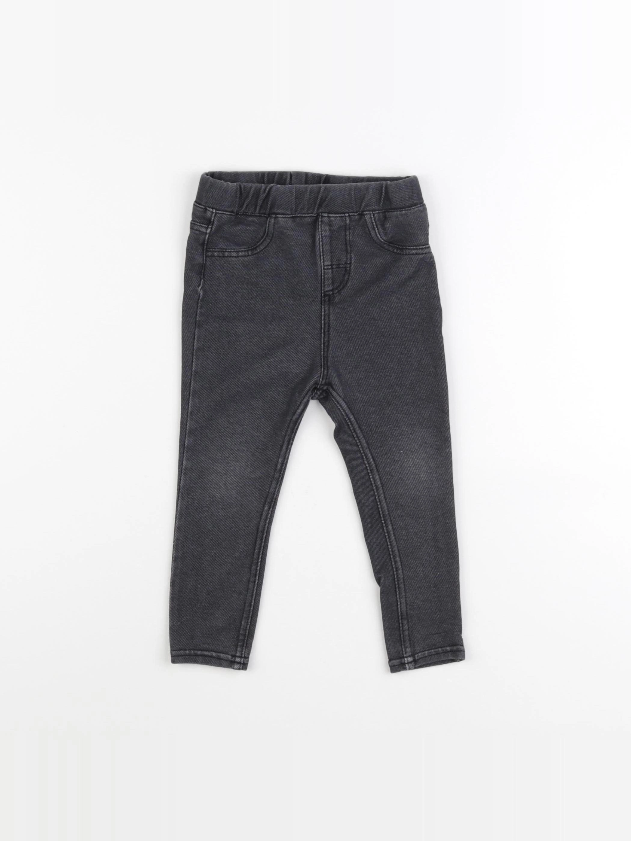 H&M - jegging gris - 18/24 mois