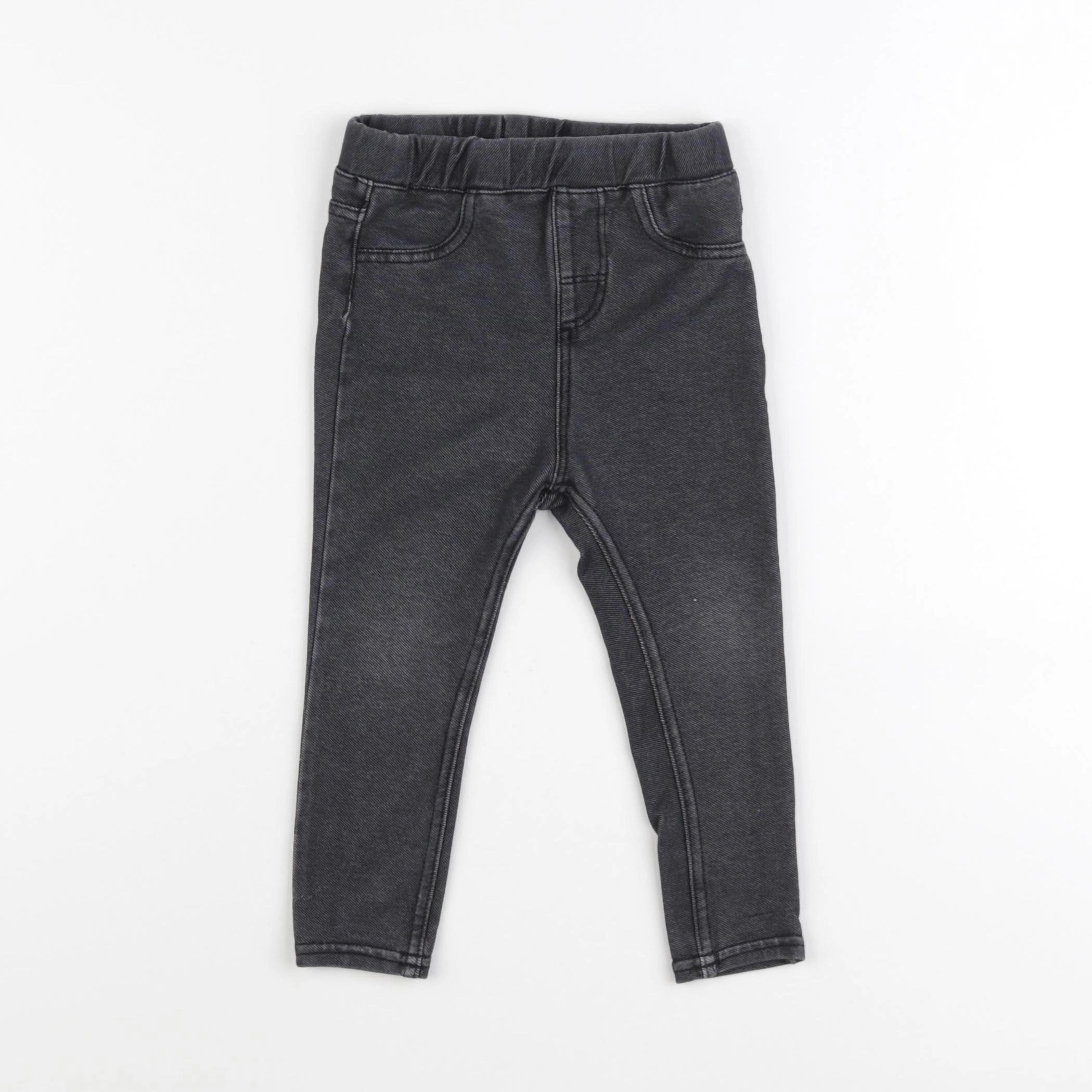 H&M - jegging gris - 18/24 mois