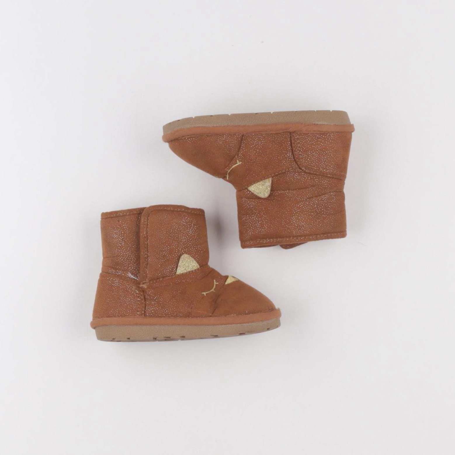 Vertbaudet - chaussons marron - pointure 22