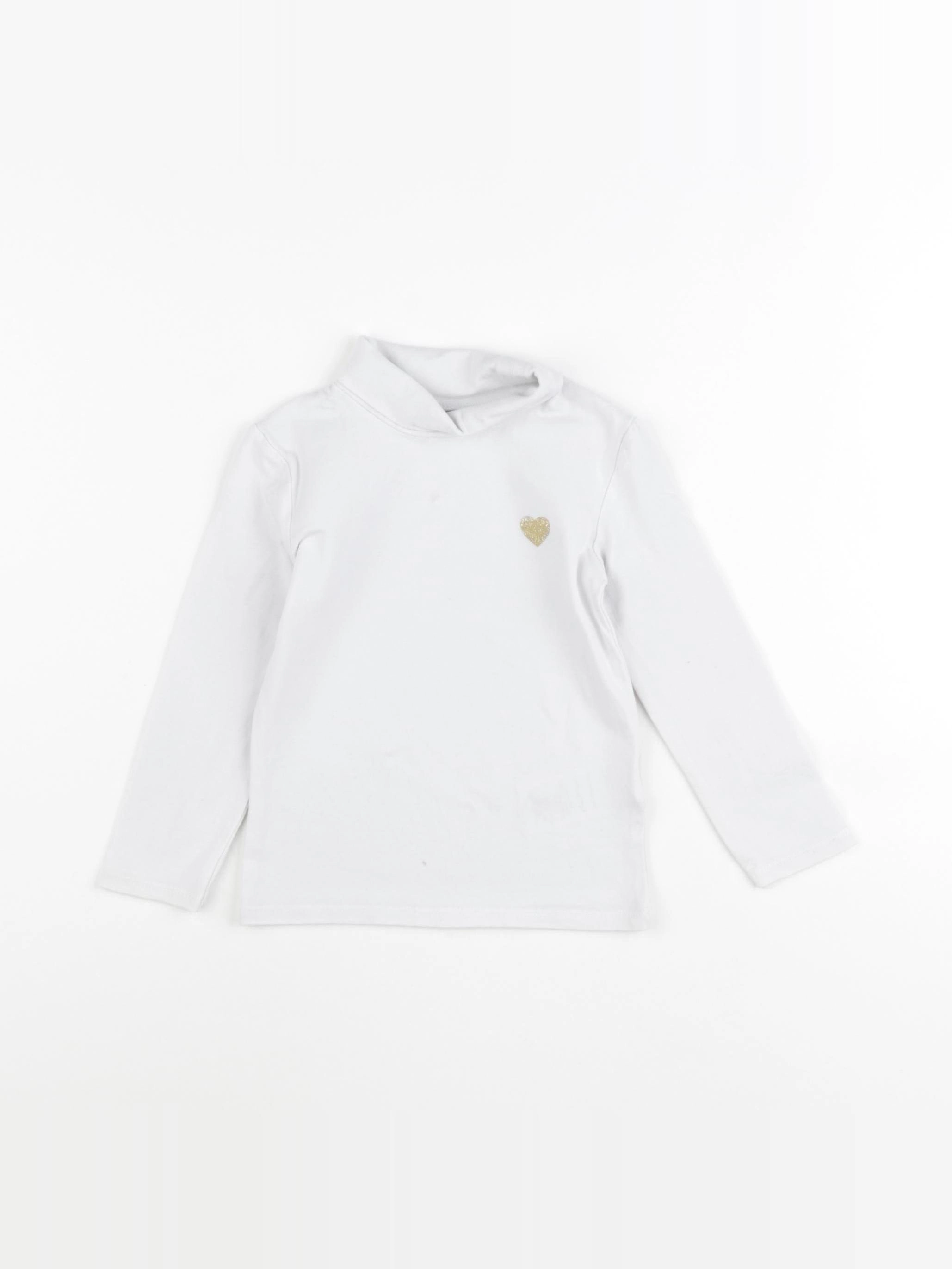 Vertbaudet - sous-pull blanc - 2 ans