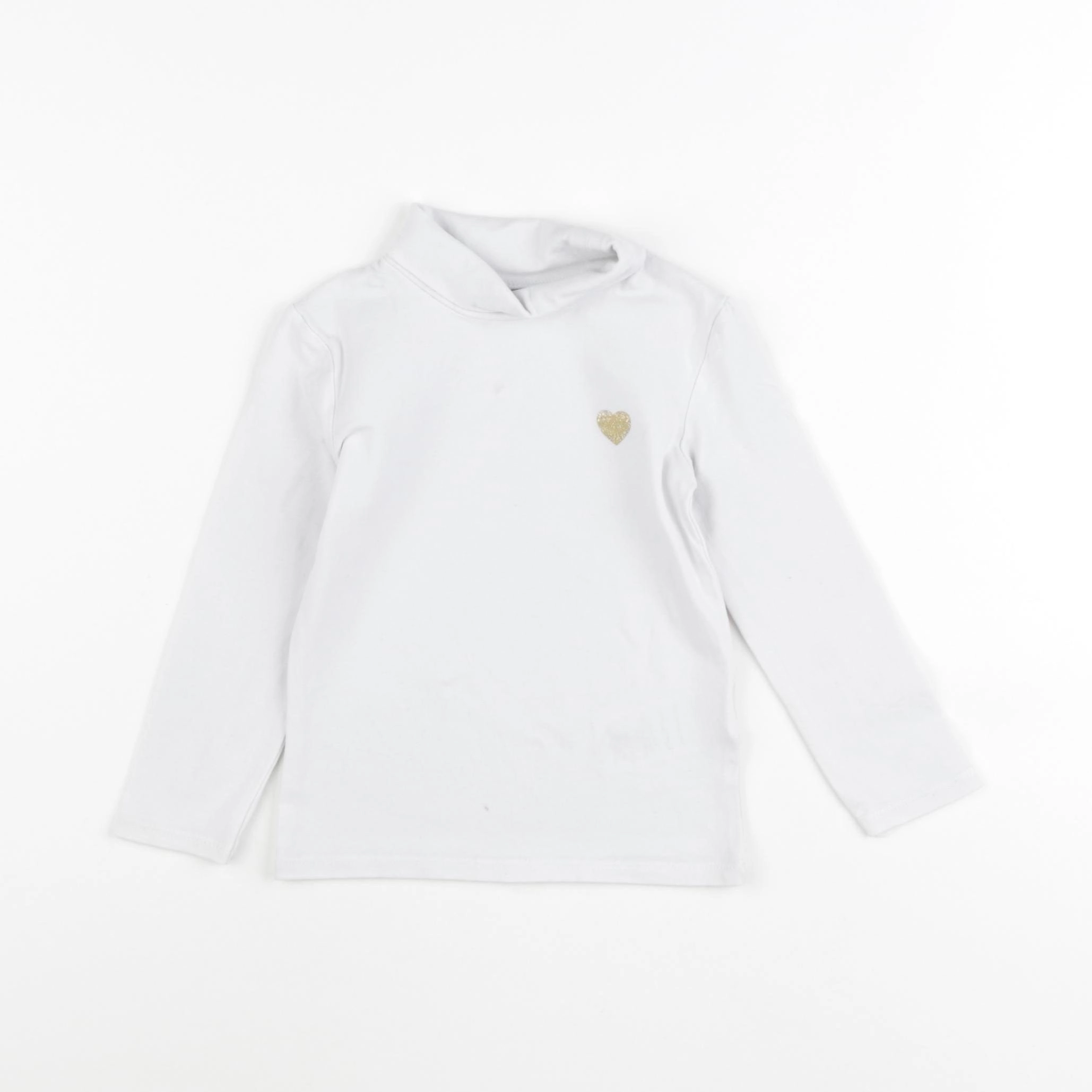 Vertbaudet - sous-pull blanc - 2 ans