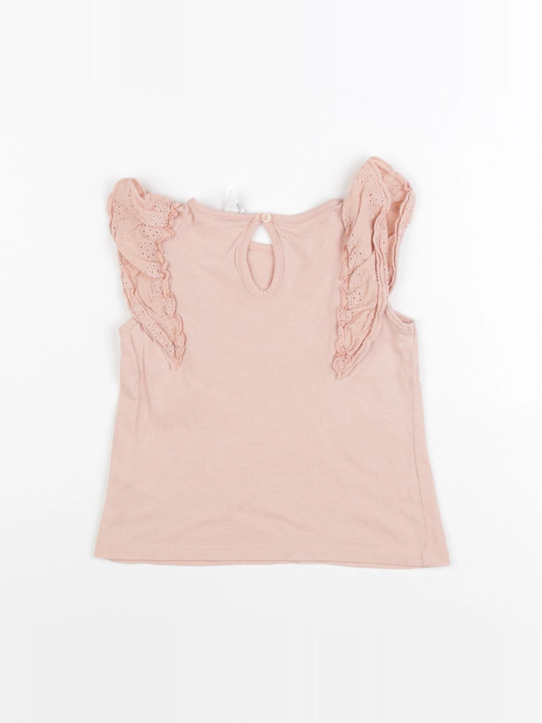H&M - débardeur rose - 6/9 mois