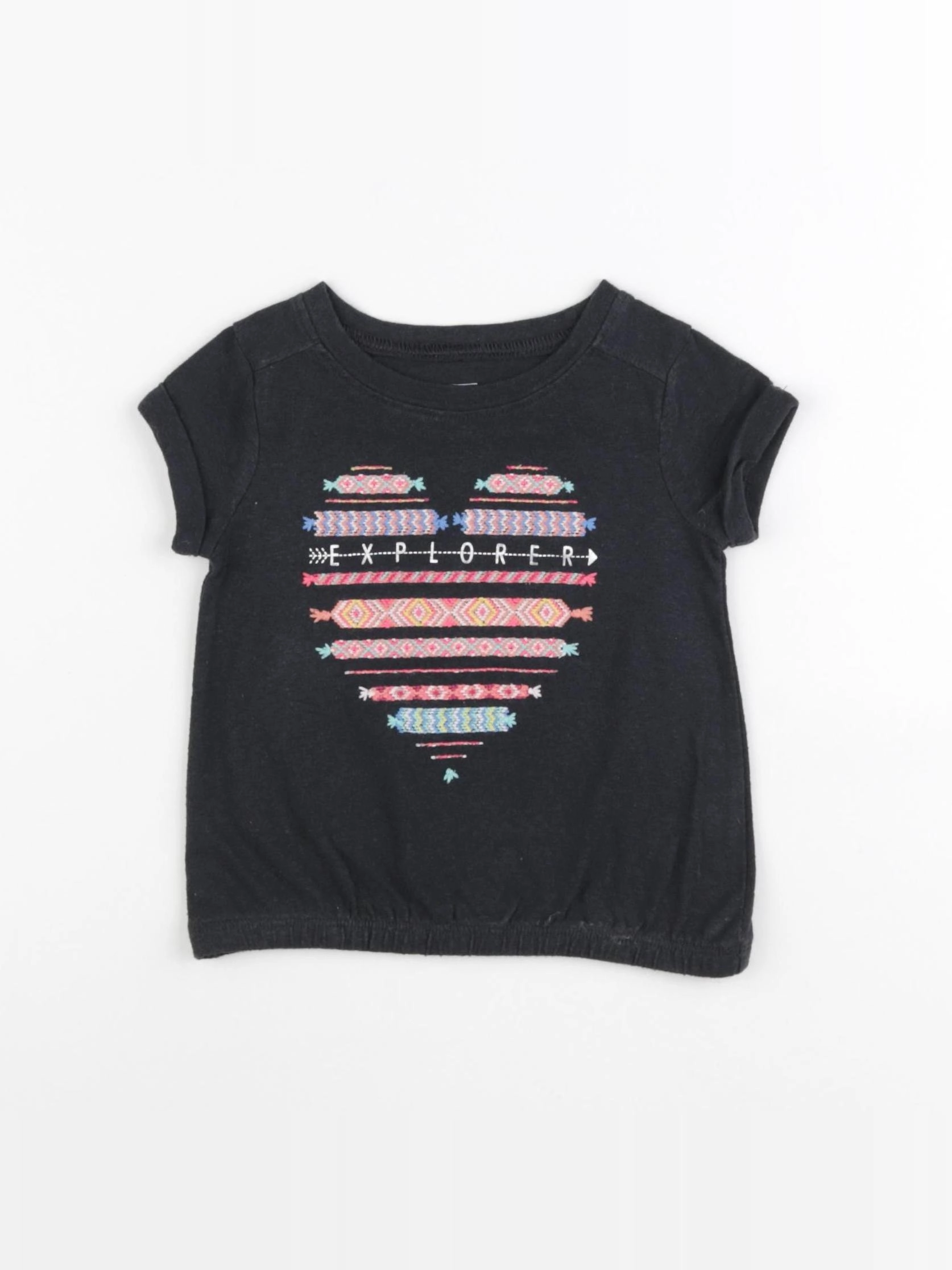 GAP - tee-shirt noir - 12/18 mois