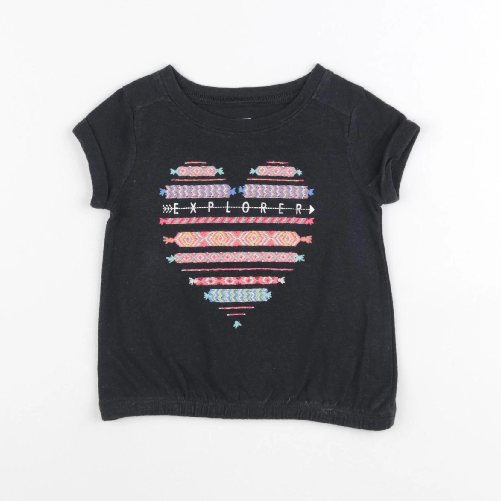 GAP - tee-shirt noir - 12/18 mois