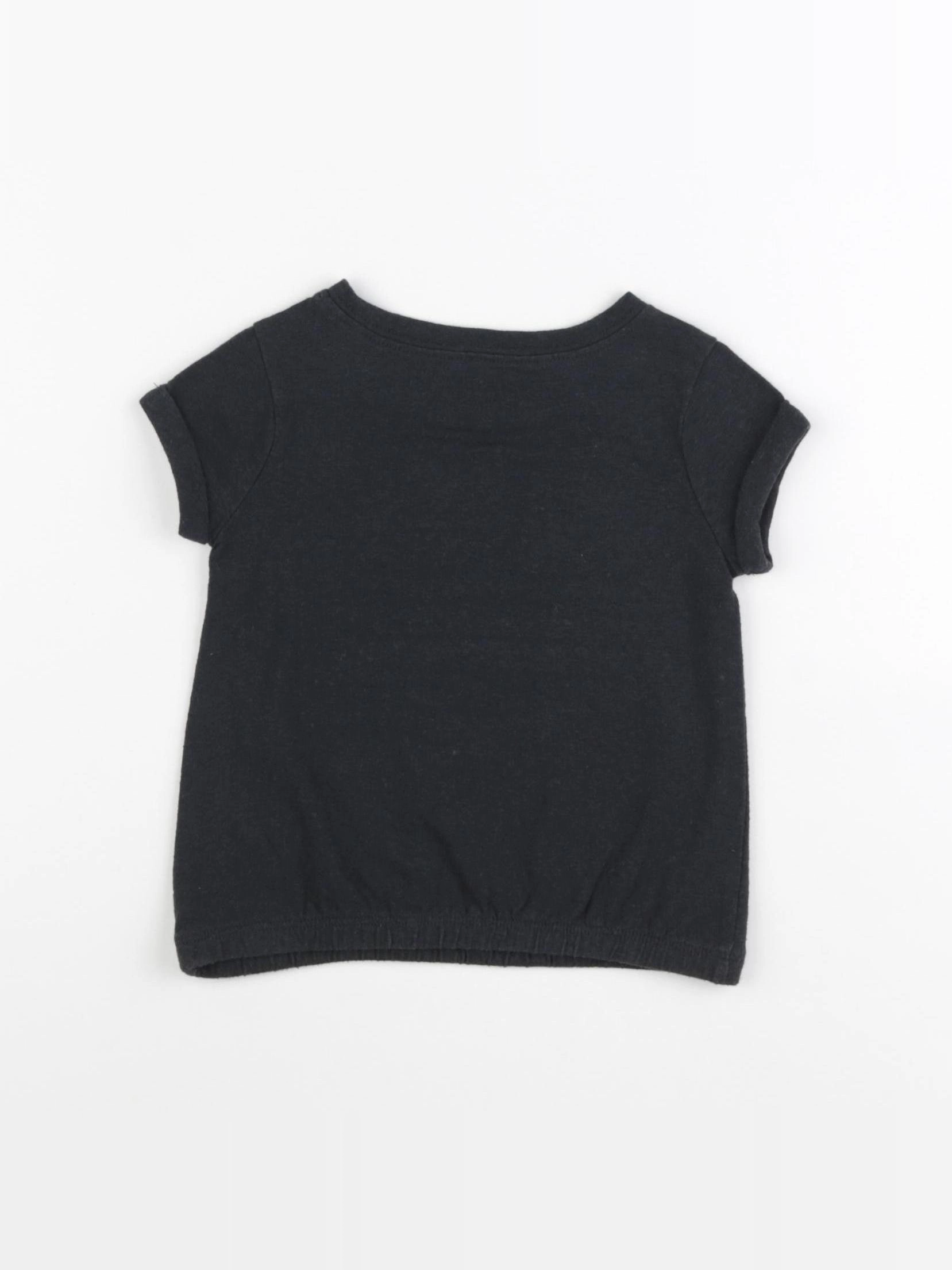 GAP - tee-shirt noir - 12/18 mois