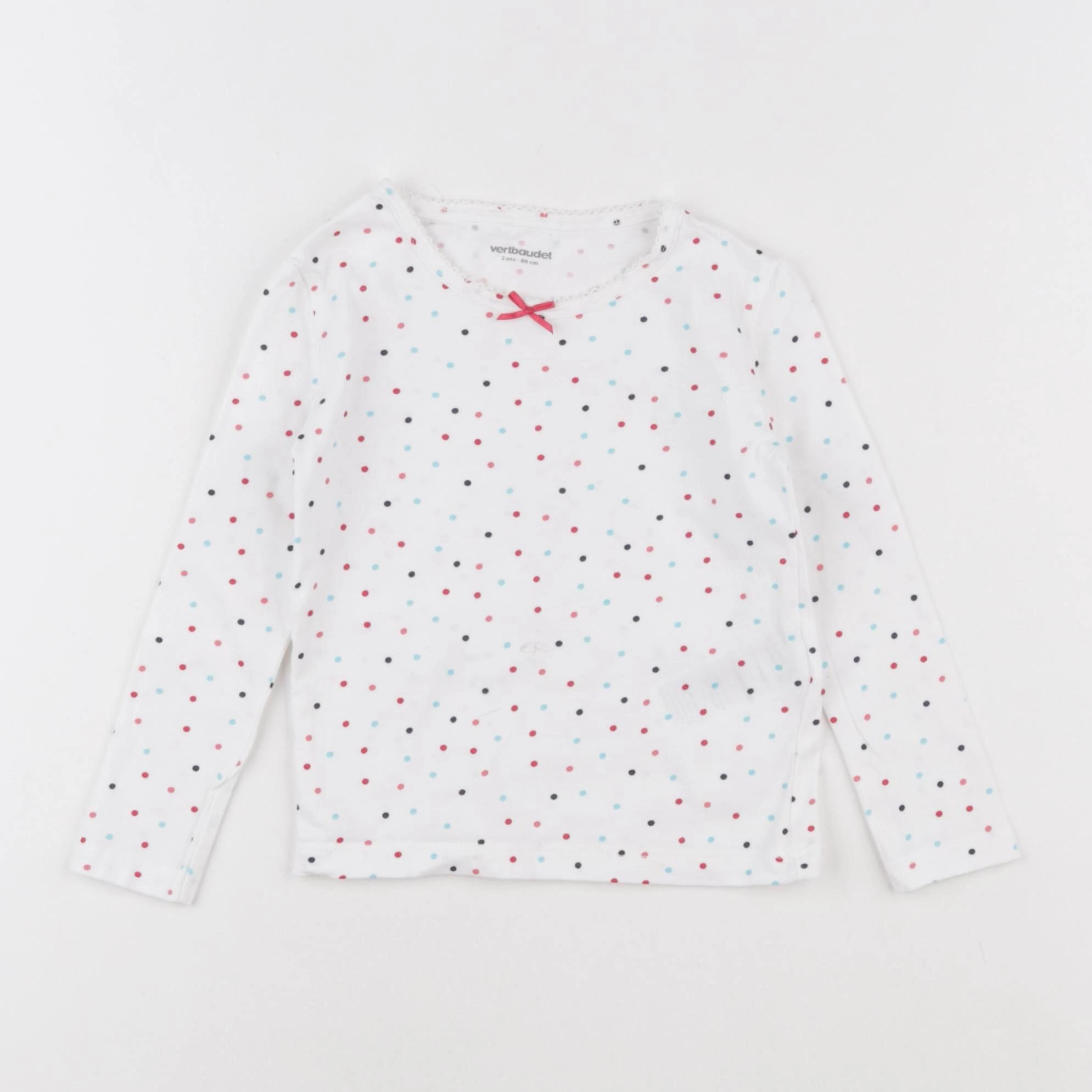 Vertbaudet - maillot de corps blanc - 2 ans
