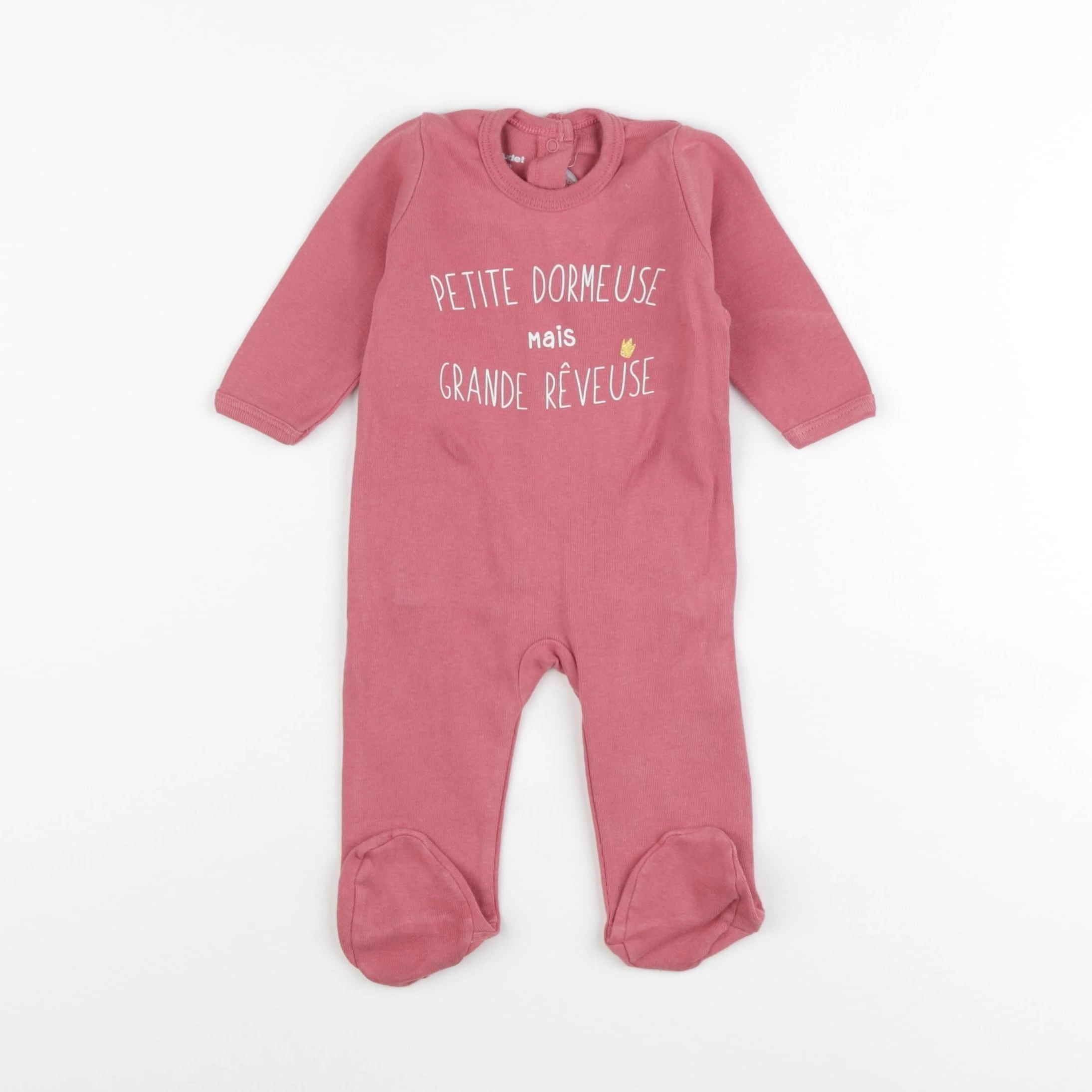 Vertbaudet - pyjama coton rose - 3 mois