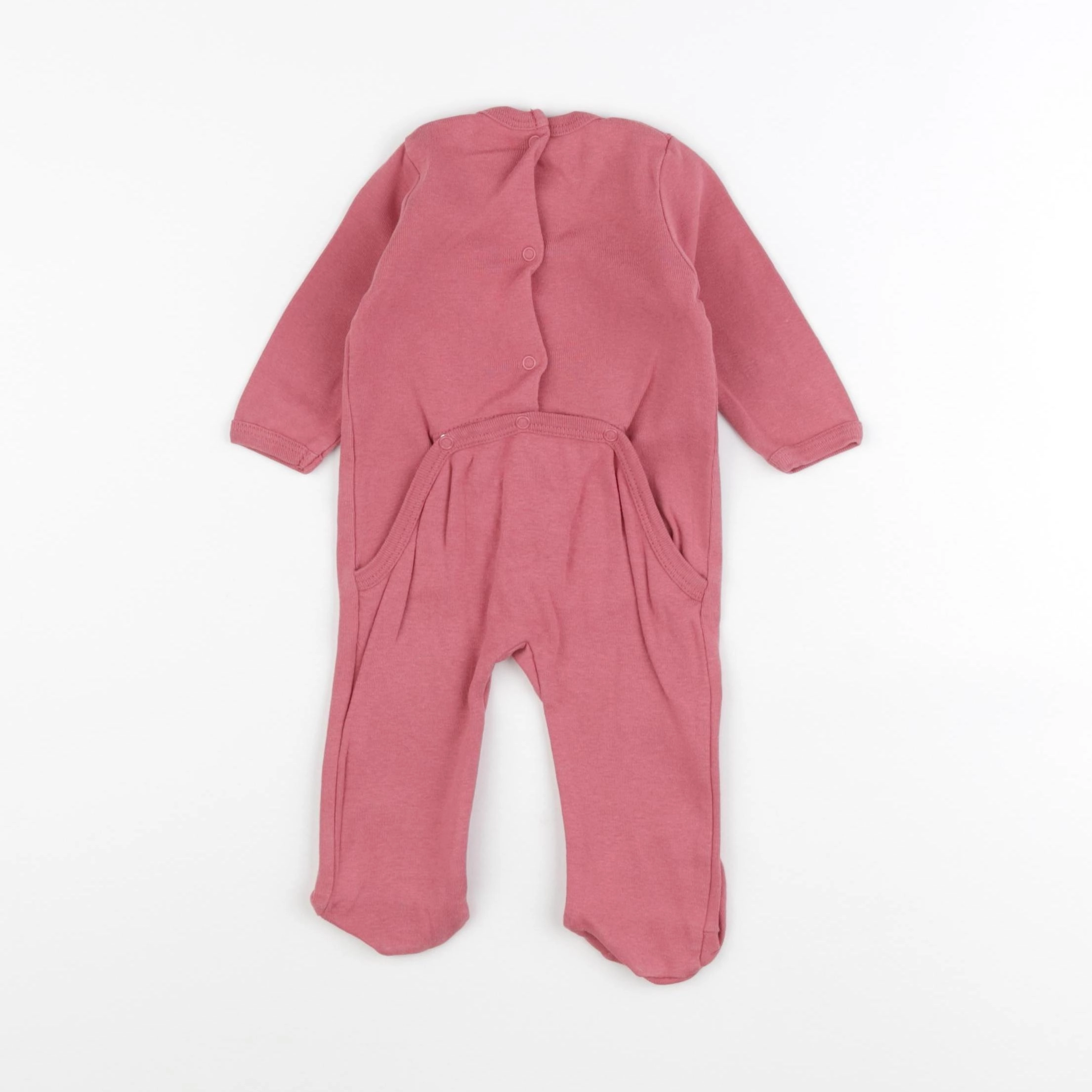 Vertbaudet - pyjama coton rose - 3 mois
