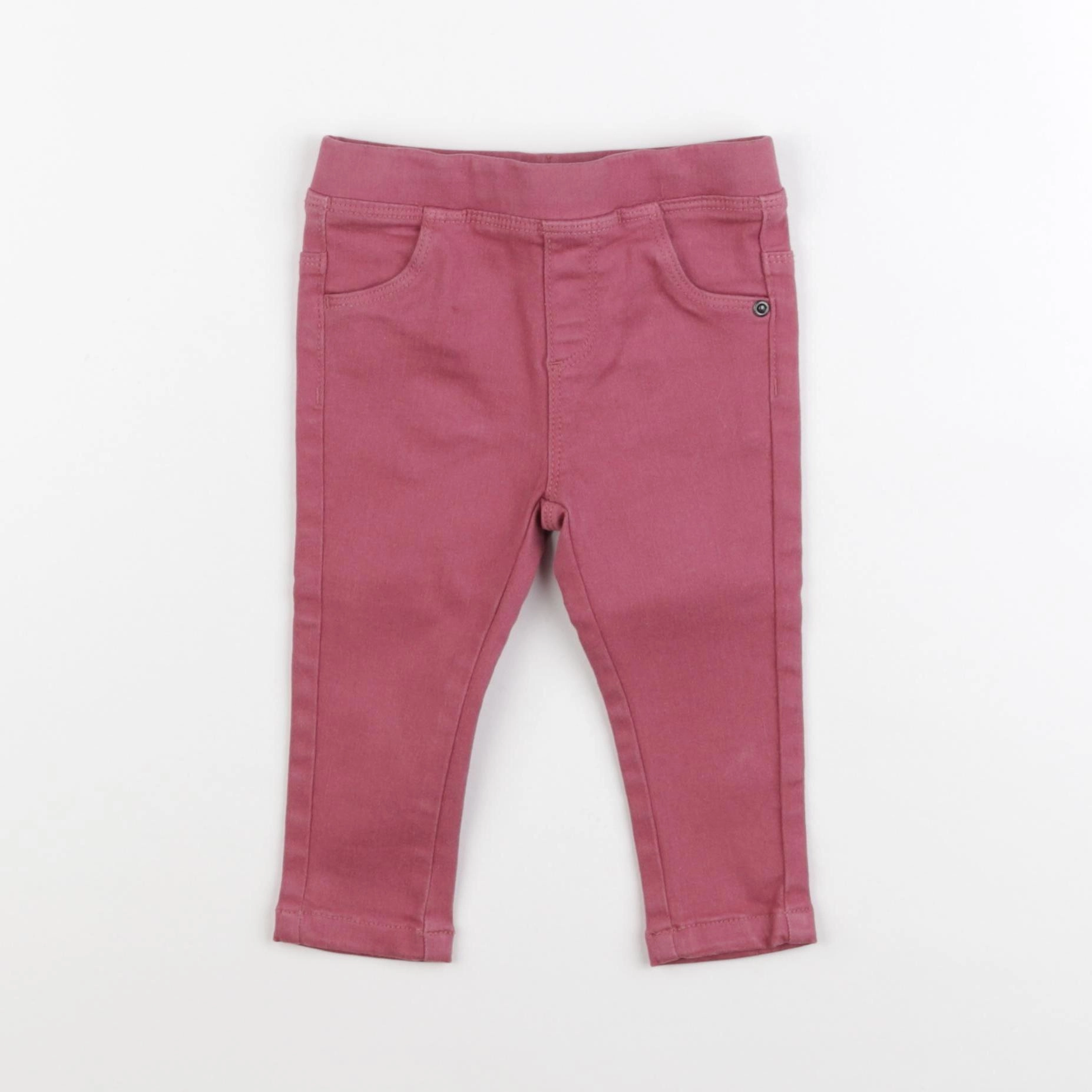Vertbaudet - jegging rose - 12 mois