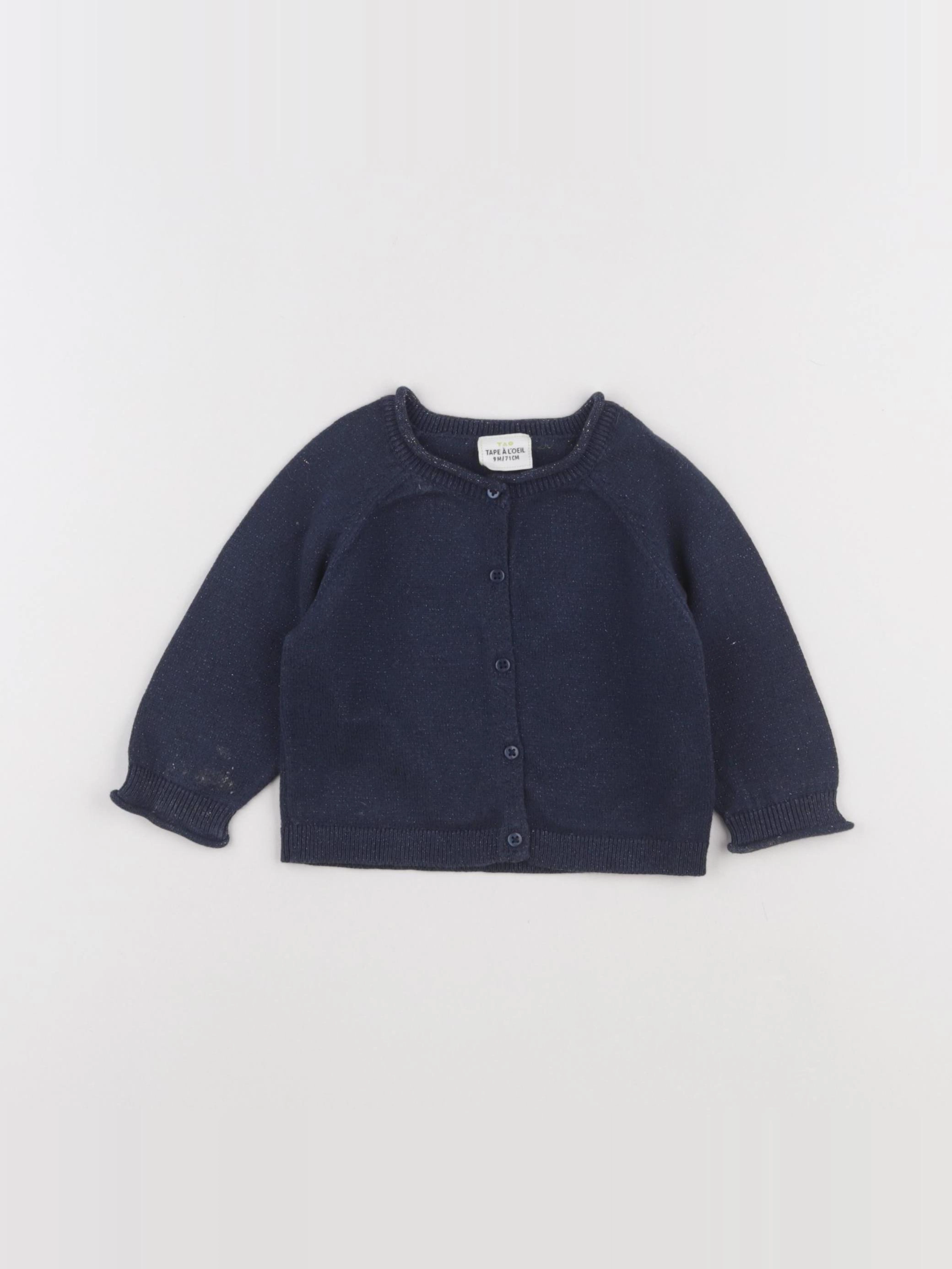 Tape à l'oeil - gilet bleu - 9 mois