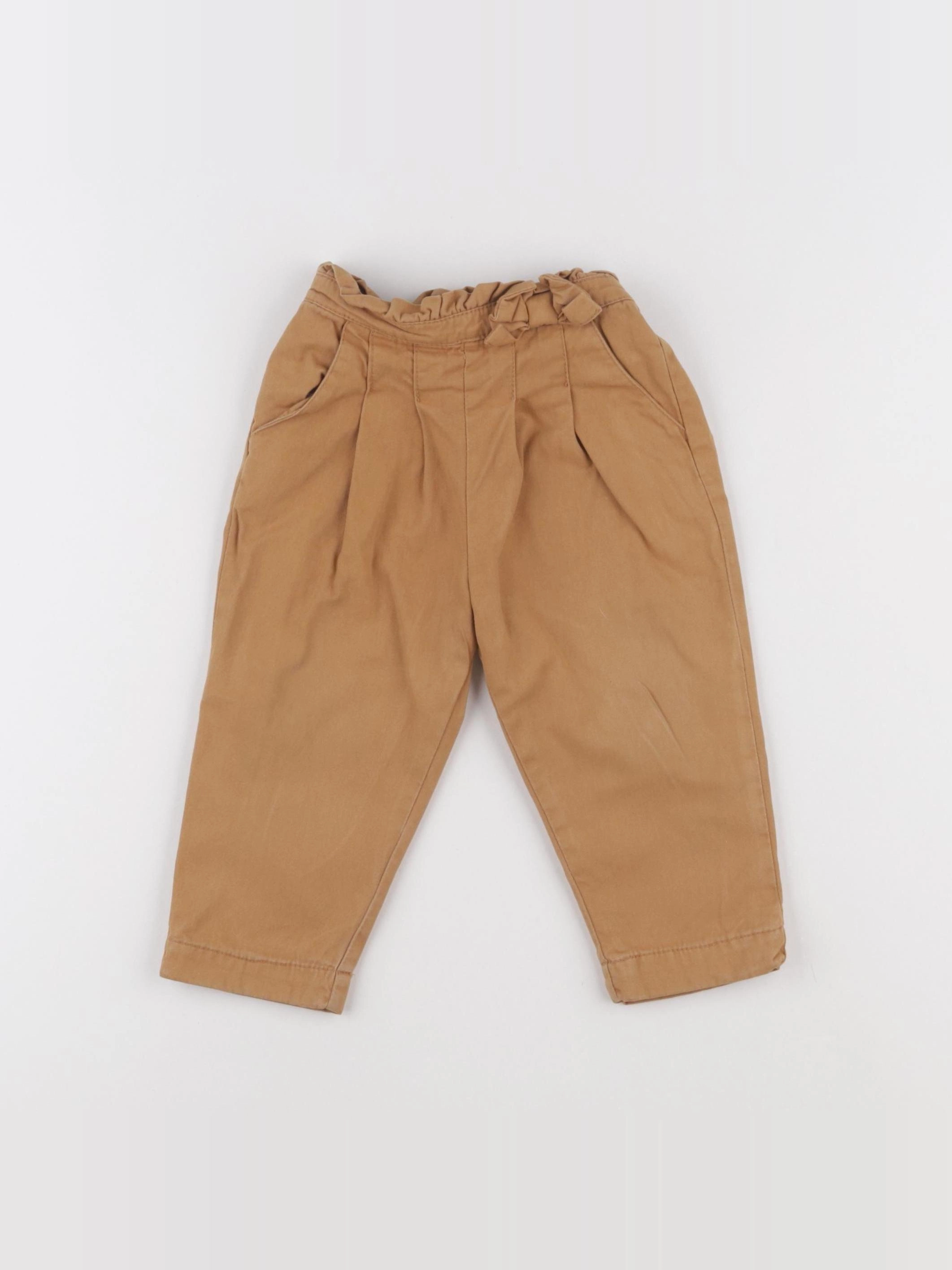 Vertbaudet - pantalon marron - 18 mois
